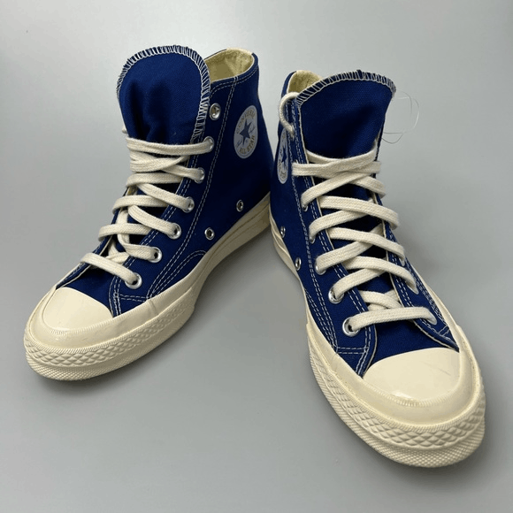 Comme des Garcons × Converse CDG CONVERSE X COMME DES GARCONS PLAY Chuck 70 High Top Blue Size US 6 / IT 36 - 2 Thumbnail