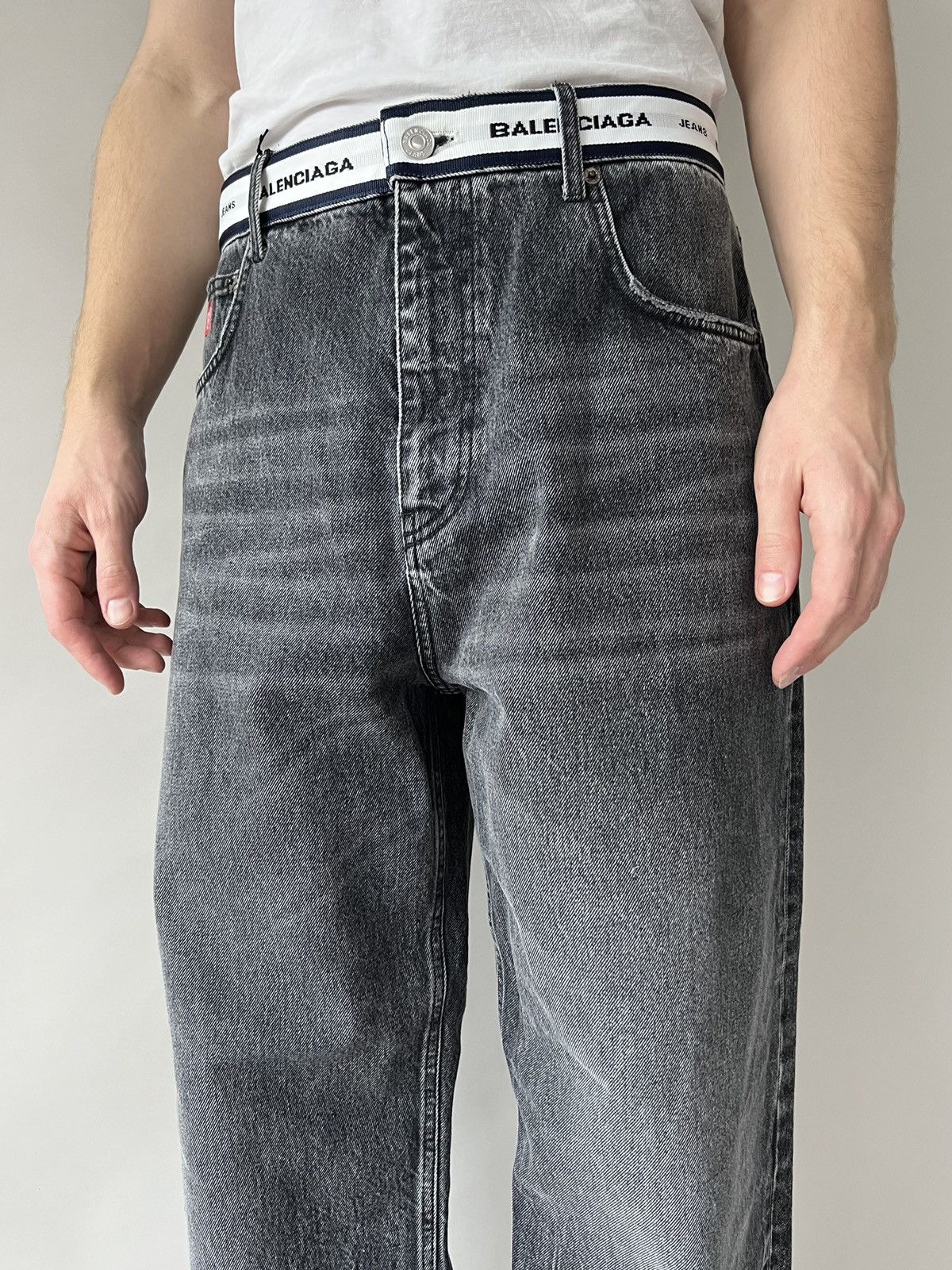 Balenciaga Balenciaga Logo Waistband Trousers Size US 32 / EU 48 - 9 Thumbnail