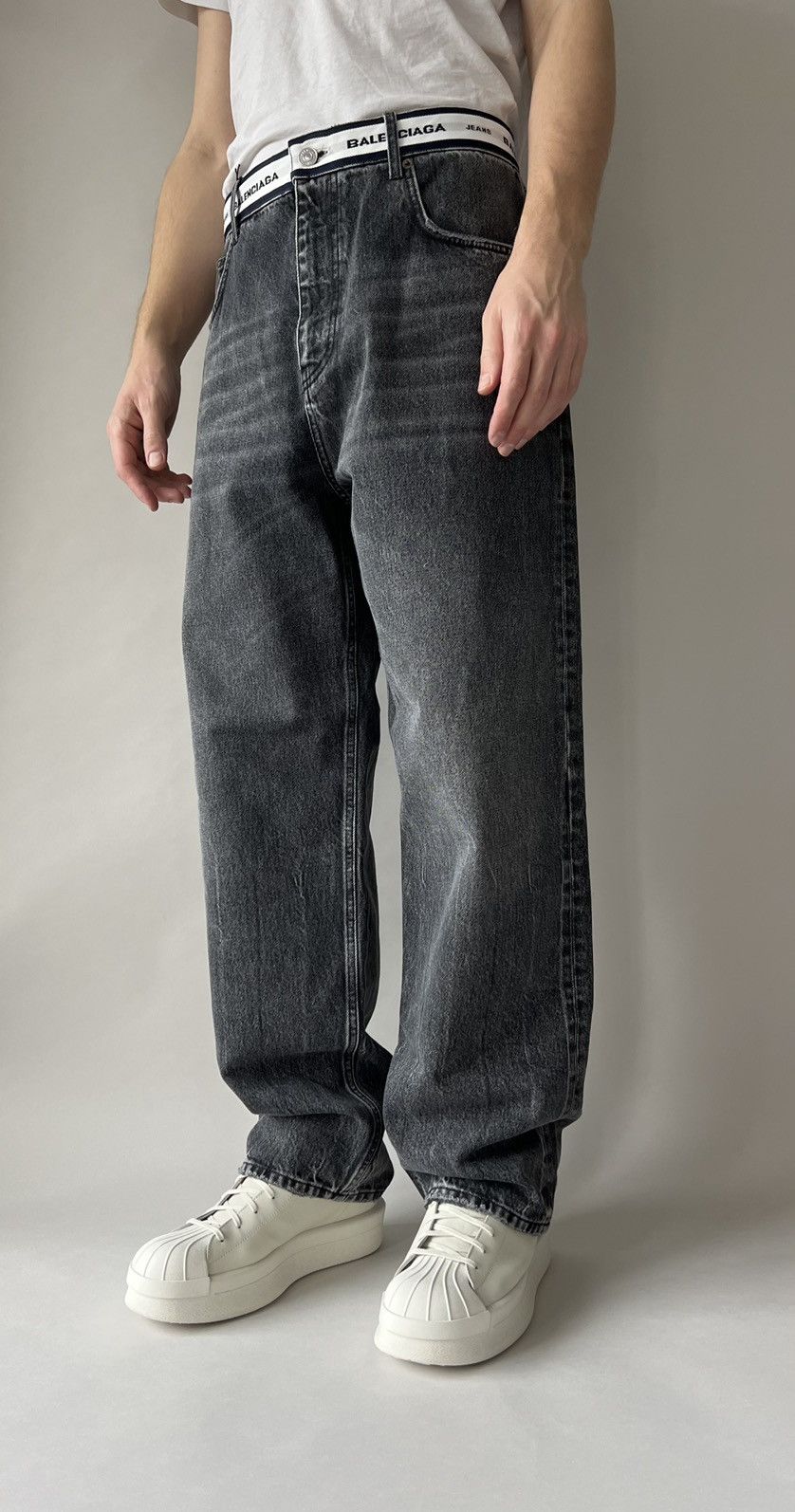 Balenciaga Balenciaga Logo Waistband Trousers Size US 32 / EU 48 - 8 Thumbnail