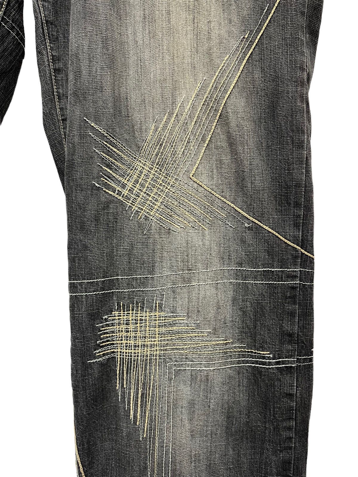 Phat Farm 🔥FYE🔥Vintage PHAT FARM Hip-Hop Baggy Thrashed Leg Denim Size US 35 - 6 Thumbnail