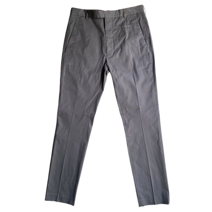 image of Rick Owens Ss18 “Dirt” Iron Detroit Straight Leg Trousers, Men's (Size 32)