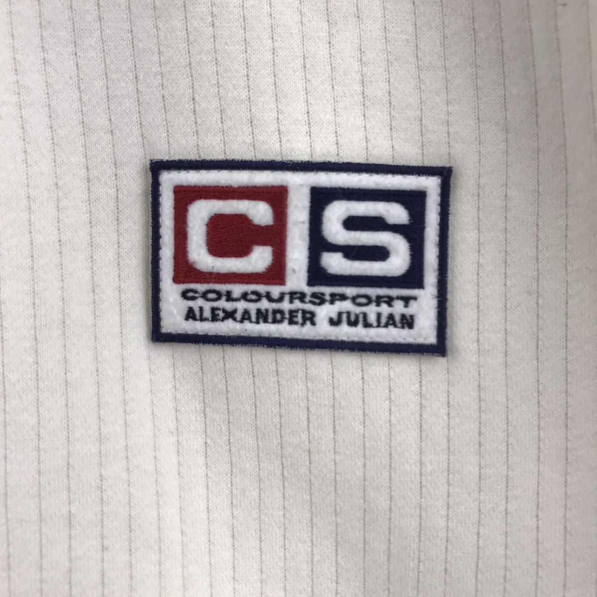 Vintage COLOURSPORT By ALEXANDER JULIAN Half Zipper Sweatshirt Size US L / EU 52-54 / 3 - 3 Thumbnail