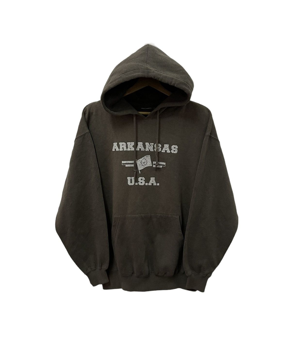 Japanese Brand × Vintage Vintage Arkansas USA Spell Out Sweatshirt hoodie Size US L / EU 52-54 / 3 - 1 Thumbnail