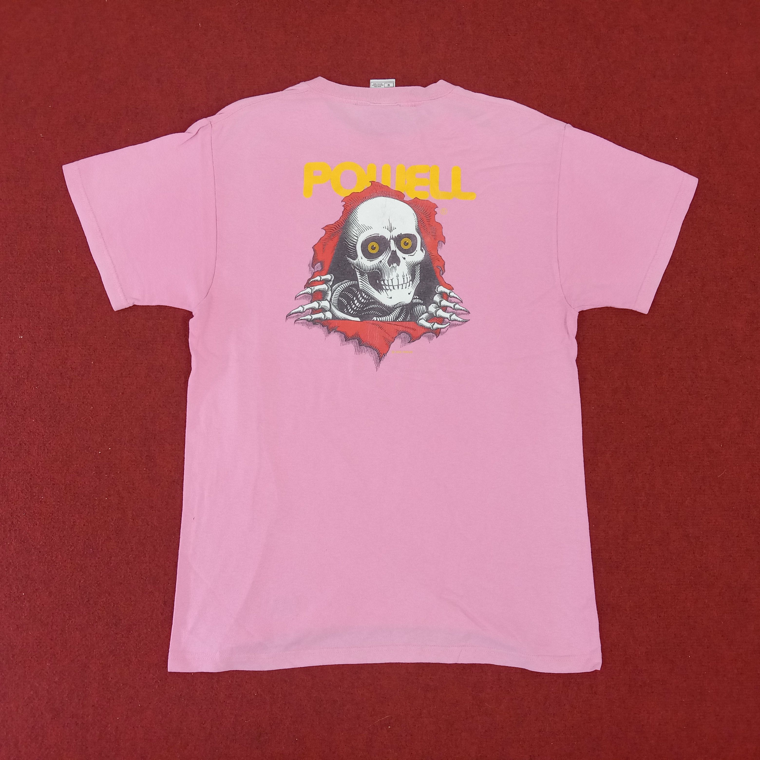 Powell Peralta Powell Peralta Big Skulls Design Skateboard Vintage Tshirt Size US M / EU 48-50 / 2 - 1 Thumbnail