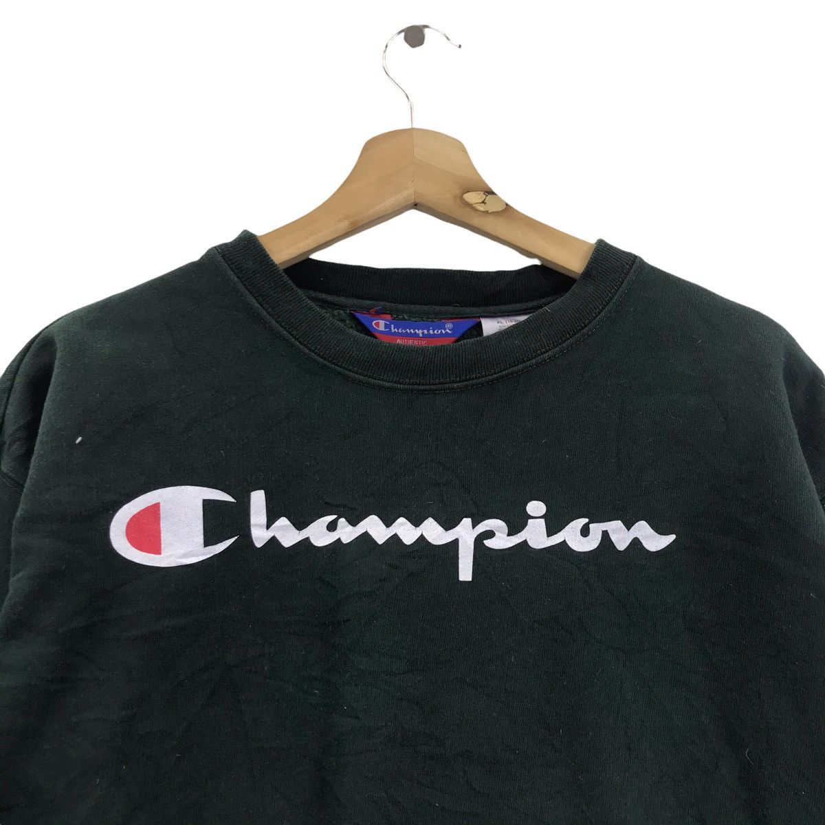 Champion Vintage CHAMPION SCRIPT USA Big Logo Sportswear Sweatshirt Size US XL / EU 56 / 4 - 2 Thumbnail