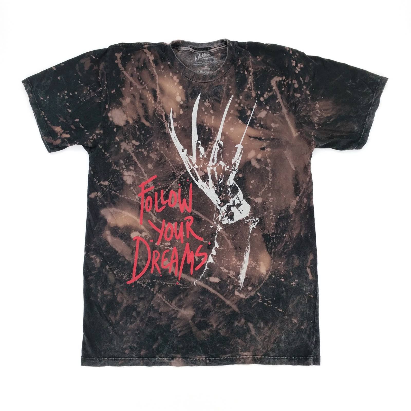 Other Freddy Krueger Follow Your Dreams Custom Acid Wash T-Shirt Size US M / EU 48-50 / 2 - 1 Thumbnail