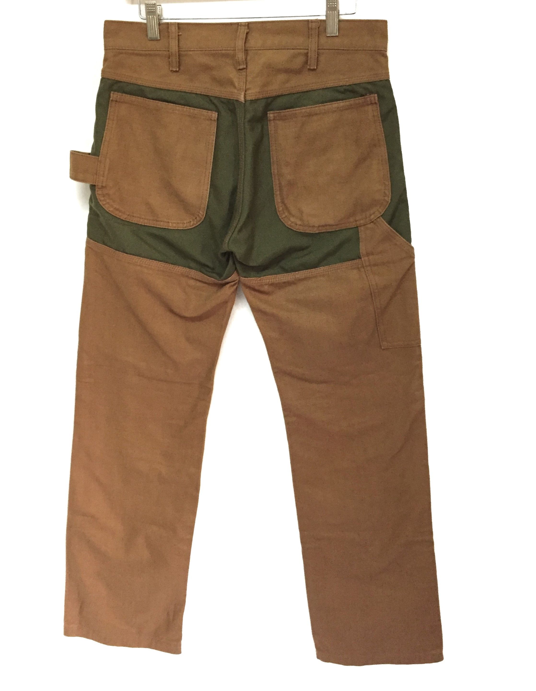 image of Comme Des Garcons x Comme Des Garcons Homme Ad09 Hybrid Duck Work Heavy Carpenter Pants in Brown (S