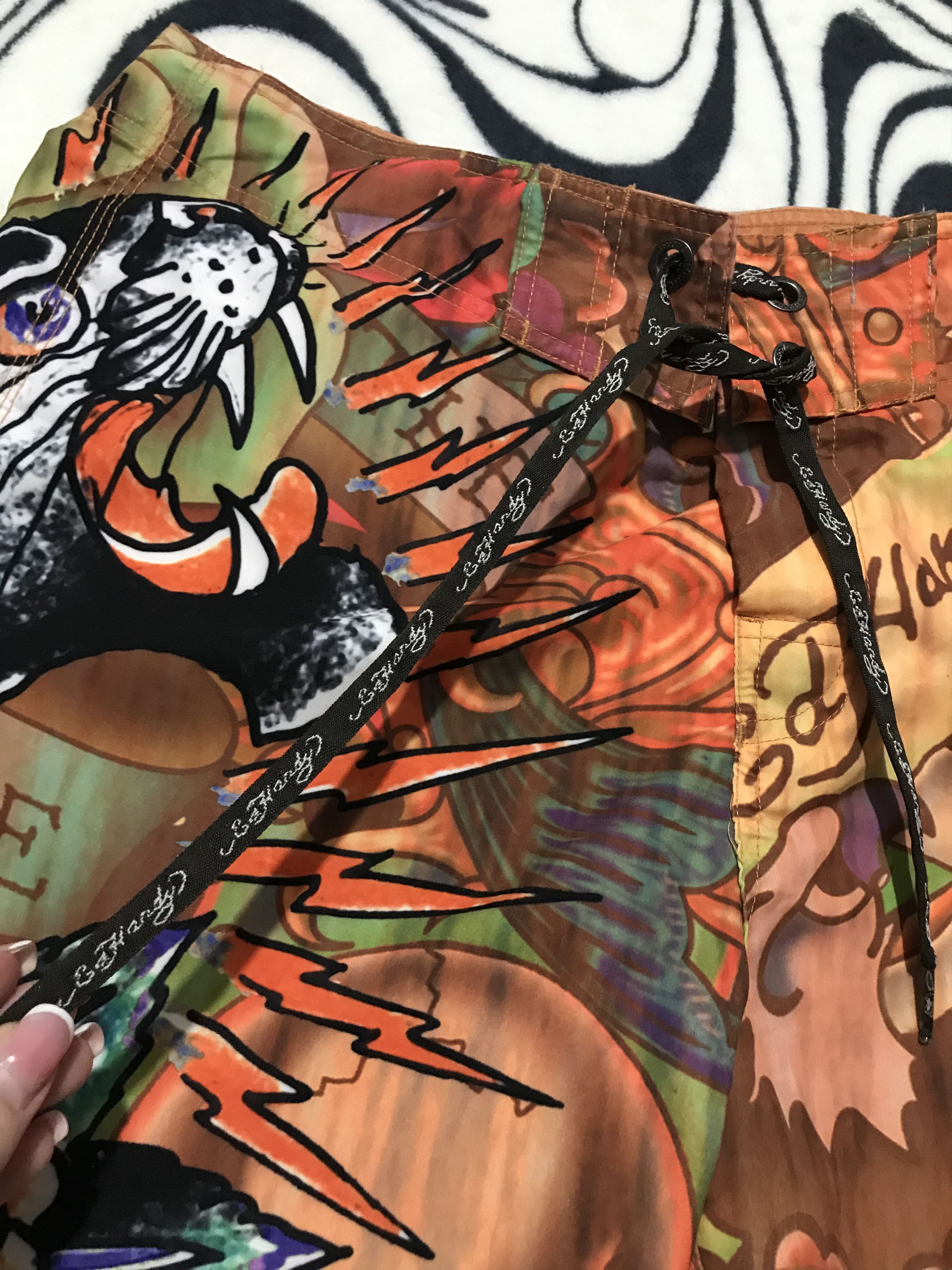 Christian Audigier × Ed Hardy ED HARDY BY CHRISTIAN AUDIGIER Swim Shorts Size US 32 / EU 48 - 5 Thumbnail