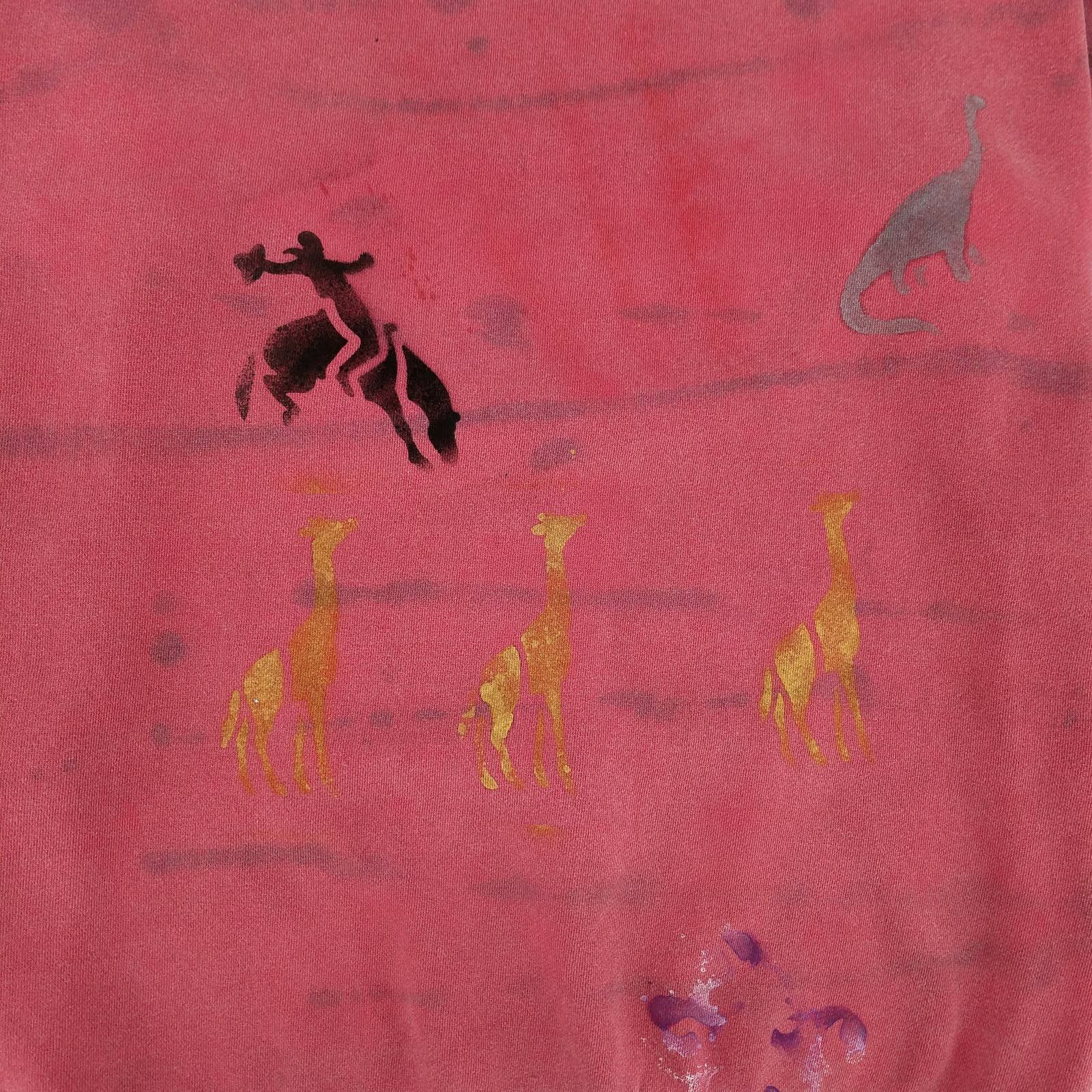 Vintage Jurassic West Custom Painted Pigment Dye Sweatshirt Vintage Size US XL / EU 56 / 4 - 5 Thumbnail