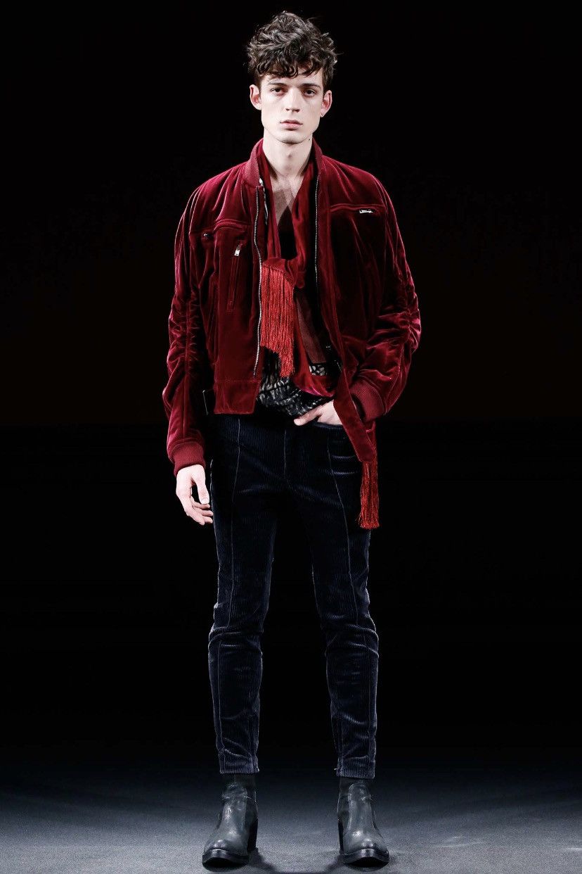 Haider Ackermann FW15 Haider Ackermann Green Corduroy Skinny Pants Size US 31 - 1 Thumbnail