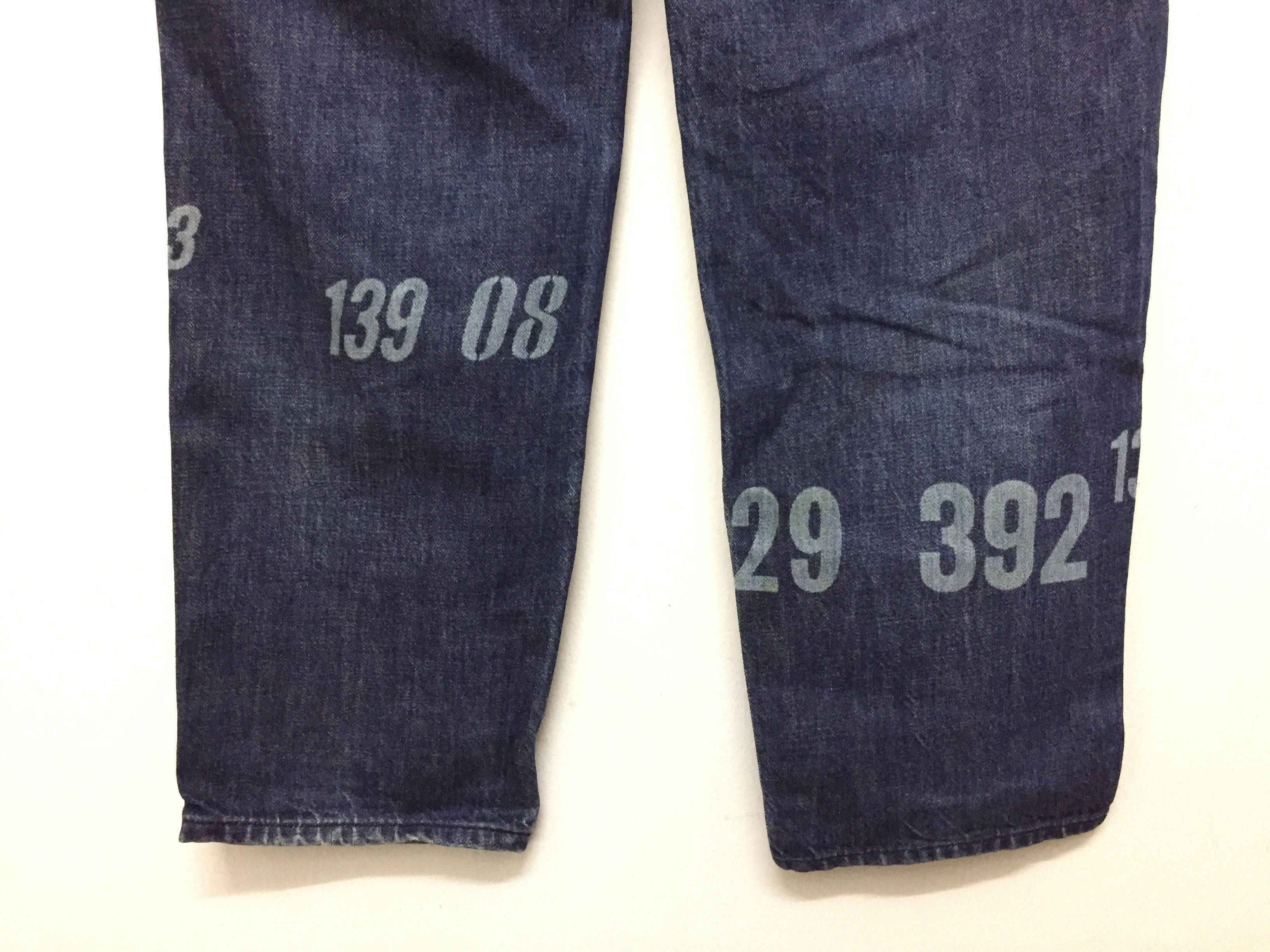 Comme des Garcons Homme Plus A/W 2005 Homme Plus IDG denim numbered print pants Size US 30 / EU 46 - 8 Thumbnail