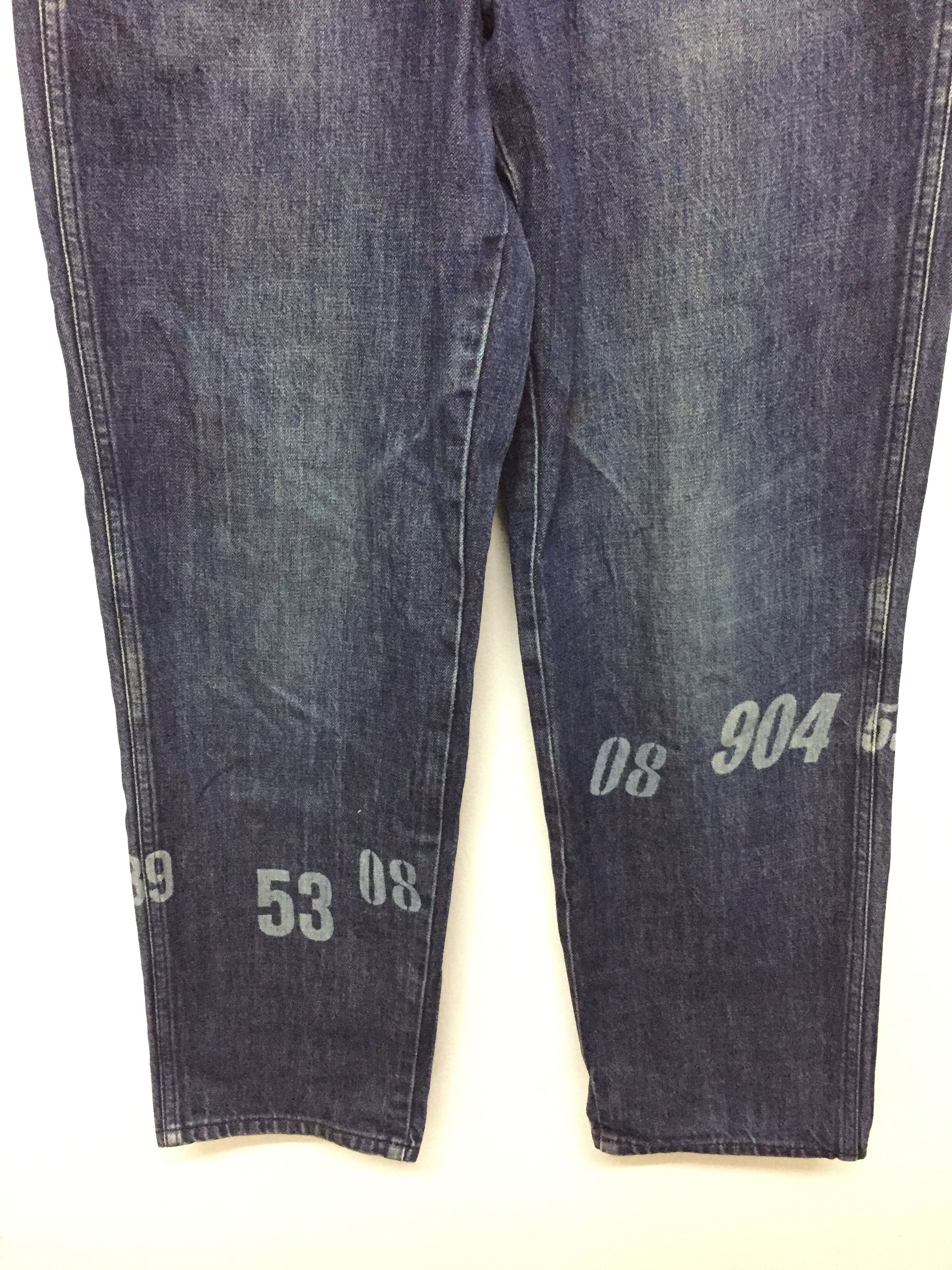 Comme des Garcons Homme Plus A/W 2005 Homme Plus IDG denim numbered print pants Size US 30 / EU 46 - 4 Thumbnail