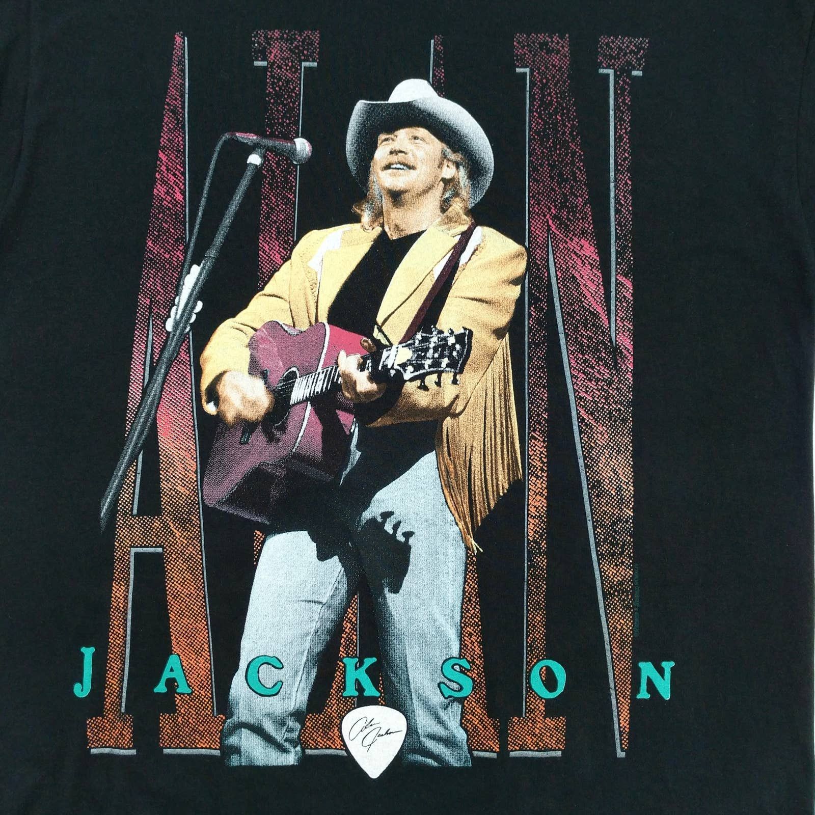 Band Tees × Vintage Vintage Alan Jackson On Tour 1994 Band Tee T-Shirt Made USA Size US XL / EU 56 / 4 - 2 Thumbnail