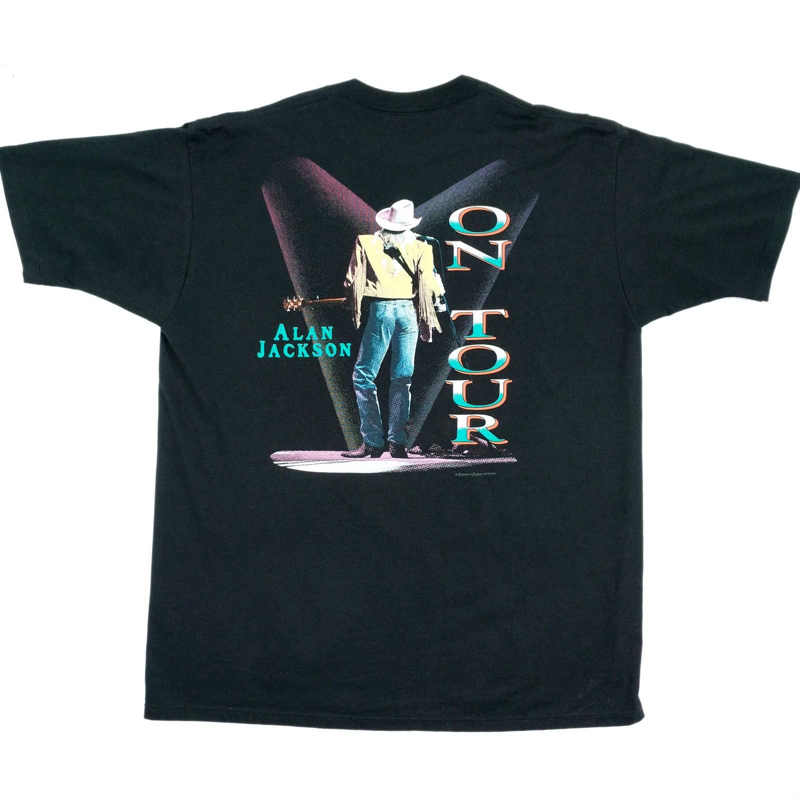 Band Tees × Vintage Vintage Alan Jackson On Tour 1994 Band Tee T-Shirt Made USA Size US XL / EU 56 / 4 - 3 Thumbnail