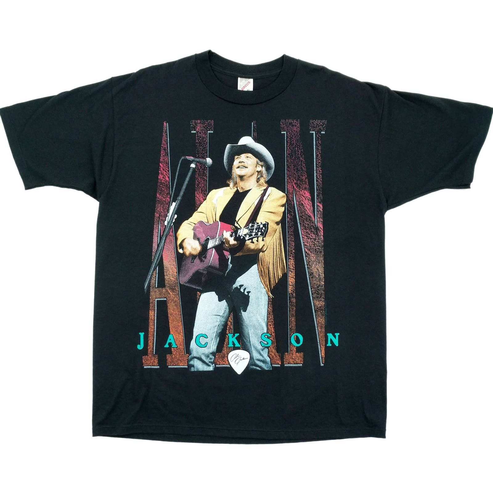 Band Tees × Vintage Vintage Alan Jackson On Tour 1994 Band Tee T-Shirt Made USA Size US XL / EU 56 / 4 - 1 Thumbnail