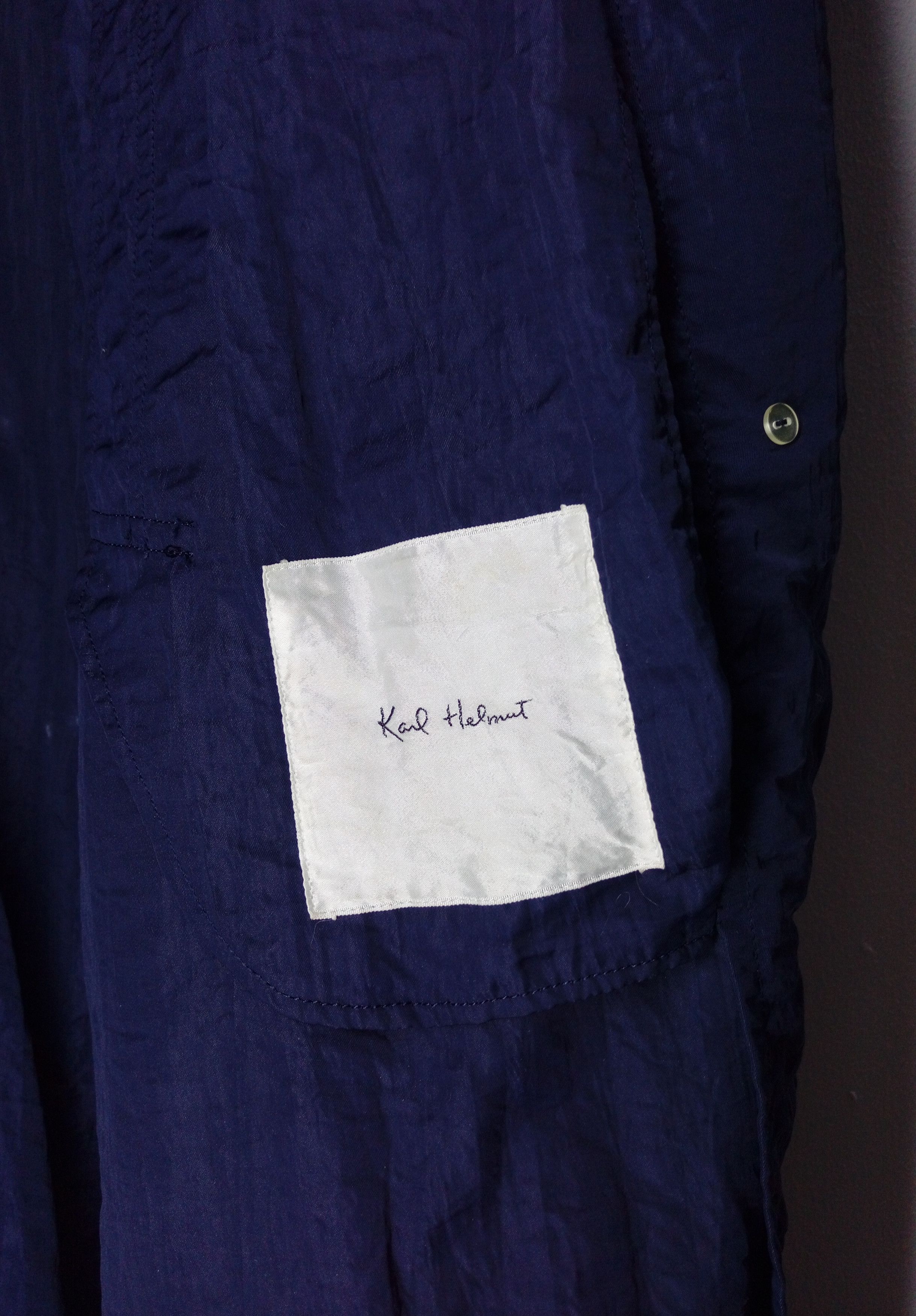 Japanese Brand × Karl Helmut × Pink House Karl Helmut Nylon Lightweight Oversized Trench Coat Jacket Size US L / EU 52-54 / 3 - 5 Thumbnail