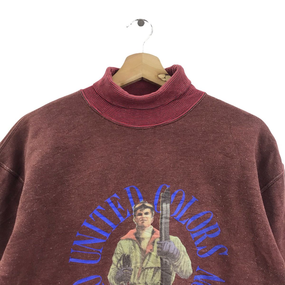 Benetton Vtg 88 UCOB United Color Of BENETTON Racing Team Sweatshirt Size US M / EU 48-50 / 2 - 2 Thumbnail