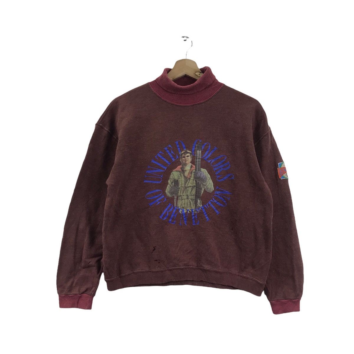Benetton Vtg 88 UCOB United Color Of BENETTON Racing Team Sweatshirt Size US M / EU 48-50 / 2 - 1 Thumbnail