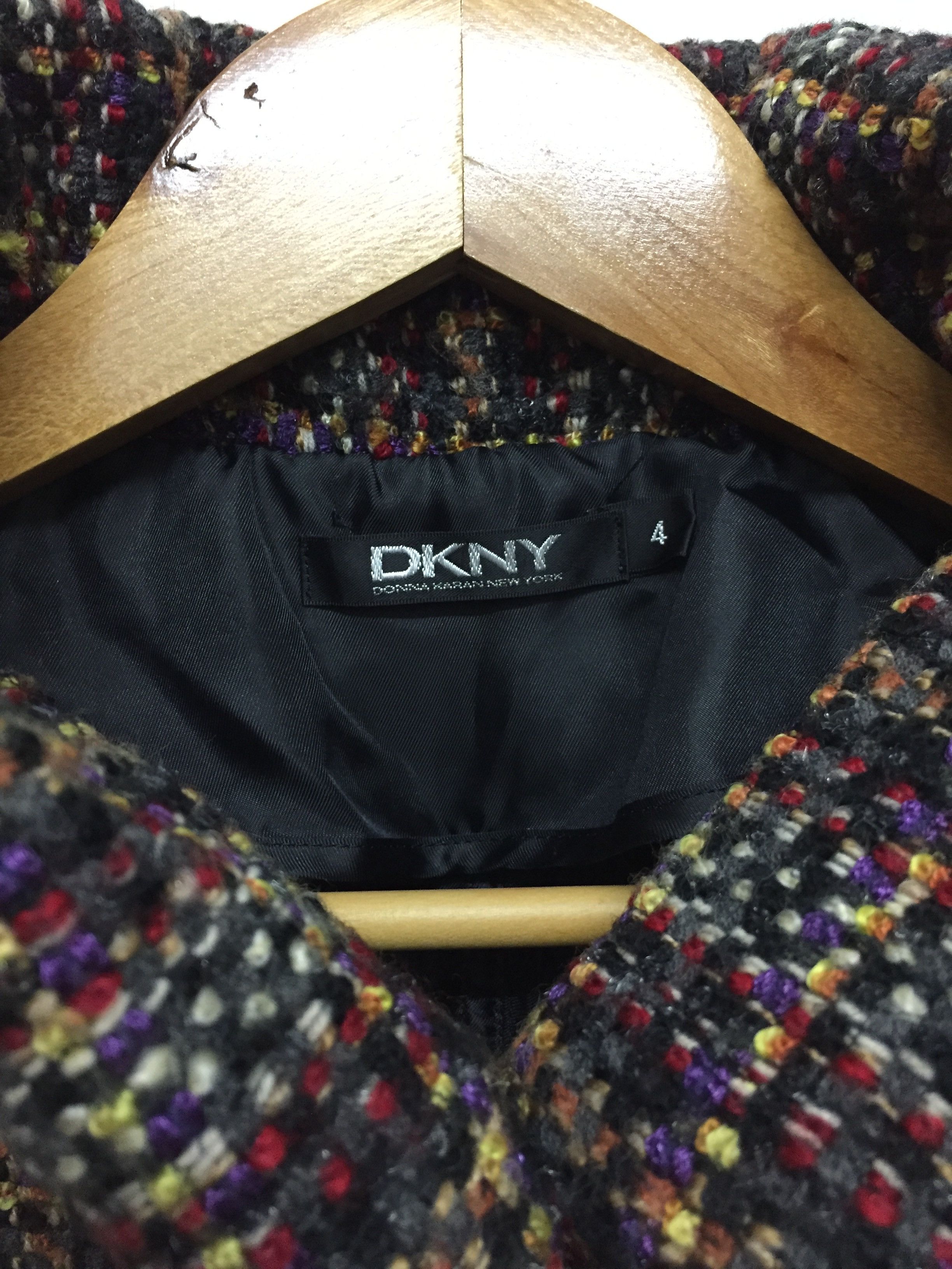 DKNY embroidered multicolor wool crop jacket Size S / US 4 / IT 40 - 13 Thumbnail