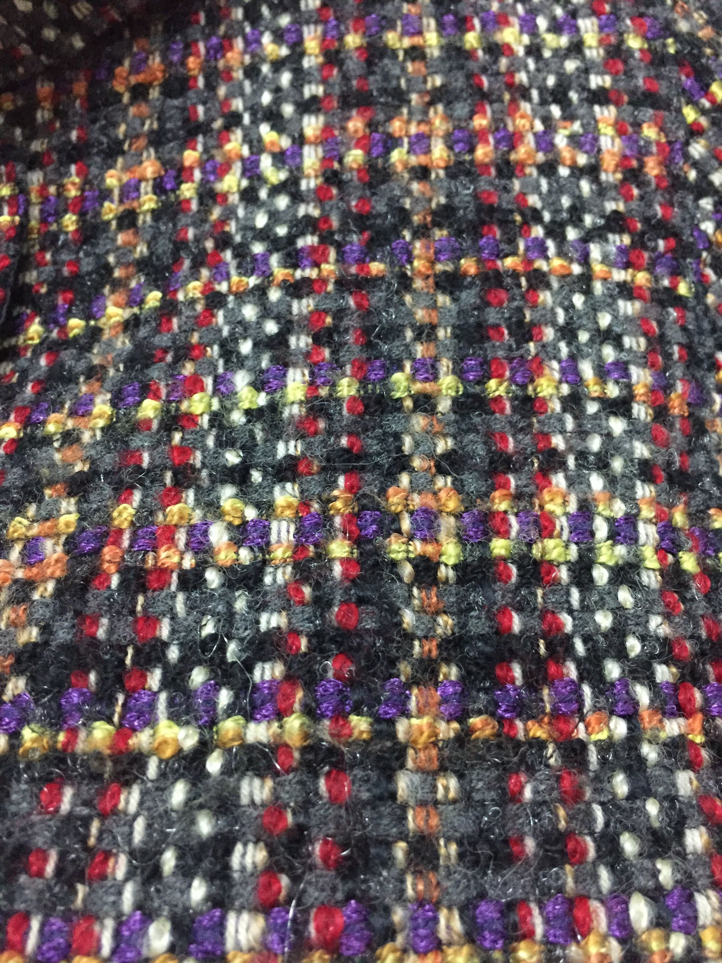 DKNY embroidered multicolor wool crop jacket Size S / US 4 / IT 40 - 8 Thumbnail