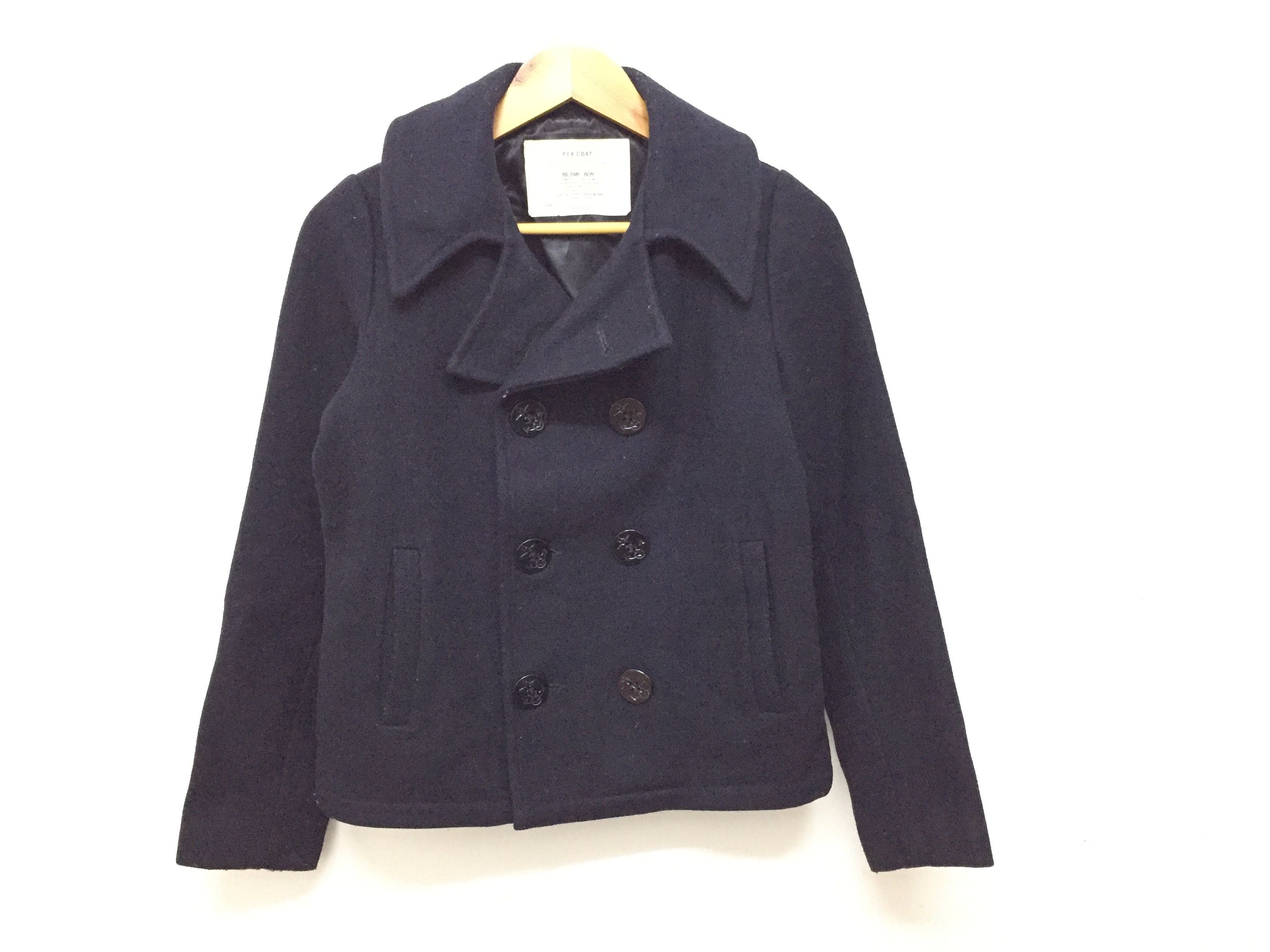 Designer × Japanese Brand Gerald and Stewart for BEAMS Japan wool Peacoat jacket Size S / US 4 / IT 40 - 2 Thumbnail