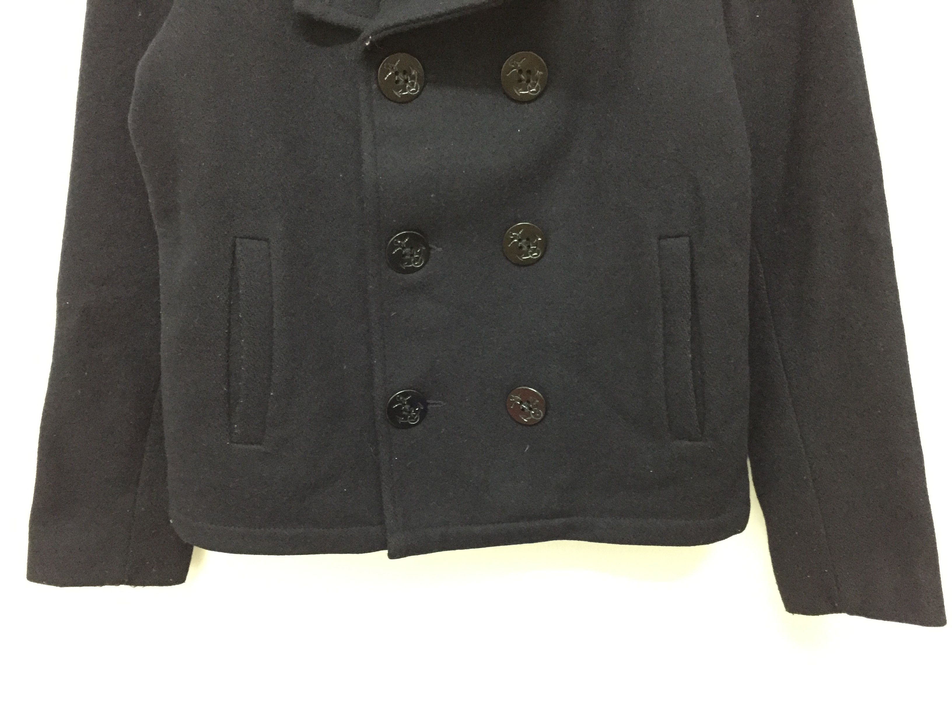 Designer × Japanese Brand Gerald and Stewart for BEAMS Japan wool Peacoat jacket Size S / US 4 / IT 40 - 4 Thumbnail