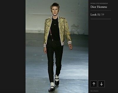Dior × Hedi Slimane Dior Homme SS06 Runway Look #51 Python Print SILK Jacket Size US S / EU 44-46 / 1 - 2 Thumbnail