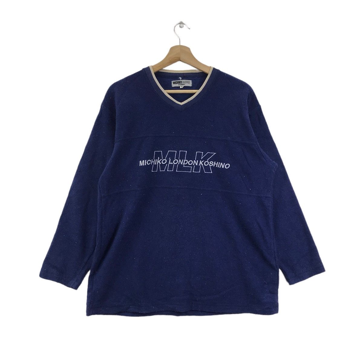 Michiko Koshino London MICHIKO LONDON KOSHINO Japanese Designer Blue Sweatshirt Size US M / EU 48-50 / 2 - 1 Thumbnail