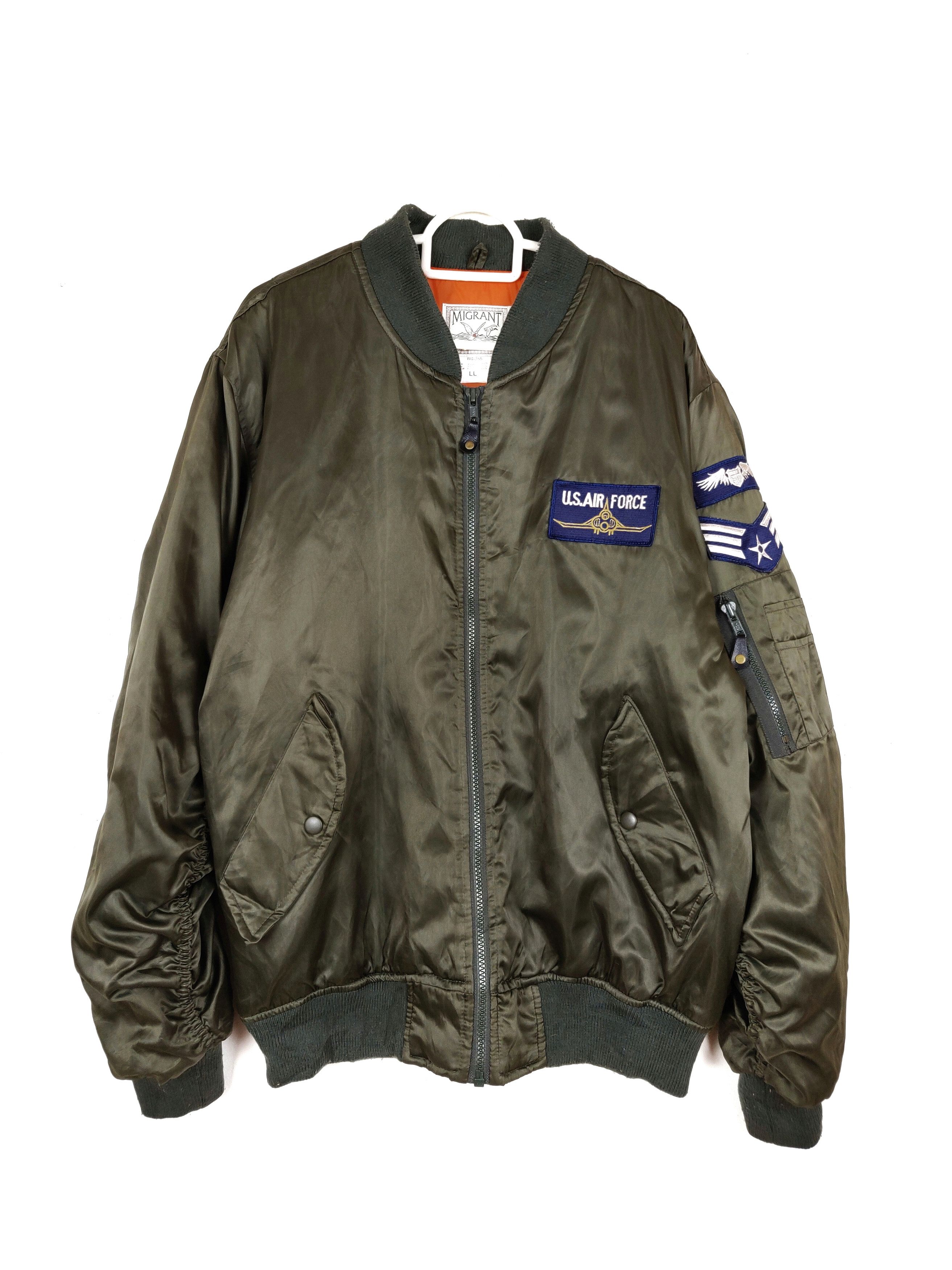 Japanese Brand Vintage Migrant Bomber Flying Jacket Casual Style Usaf Size US XL / EU 56 / 4 - 2 Thumbnail