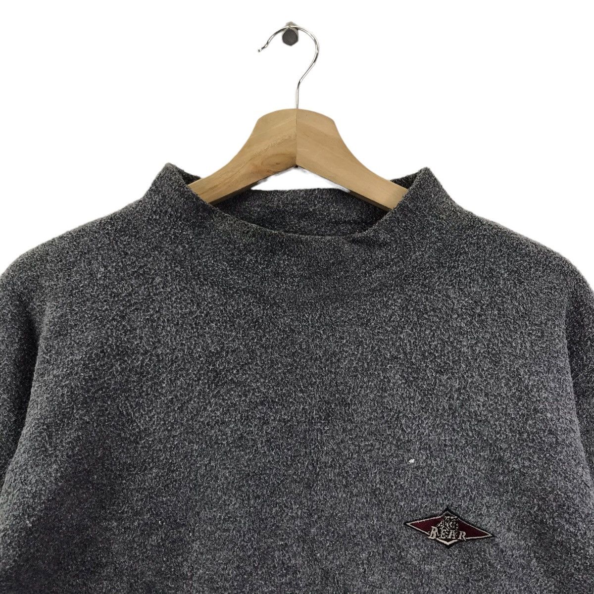 Vintage Vintage BEAR SURF BOARD Fleece Grey Sweatshirt Size US L / EU 52-54 / 3 - 2 Thumbnail