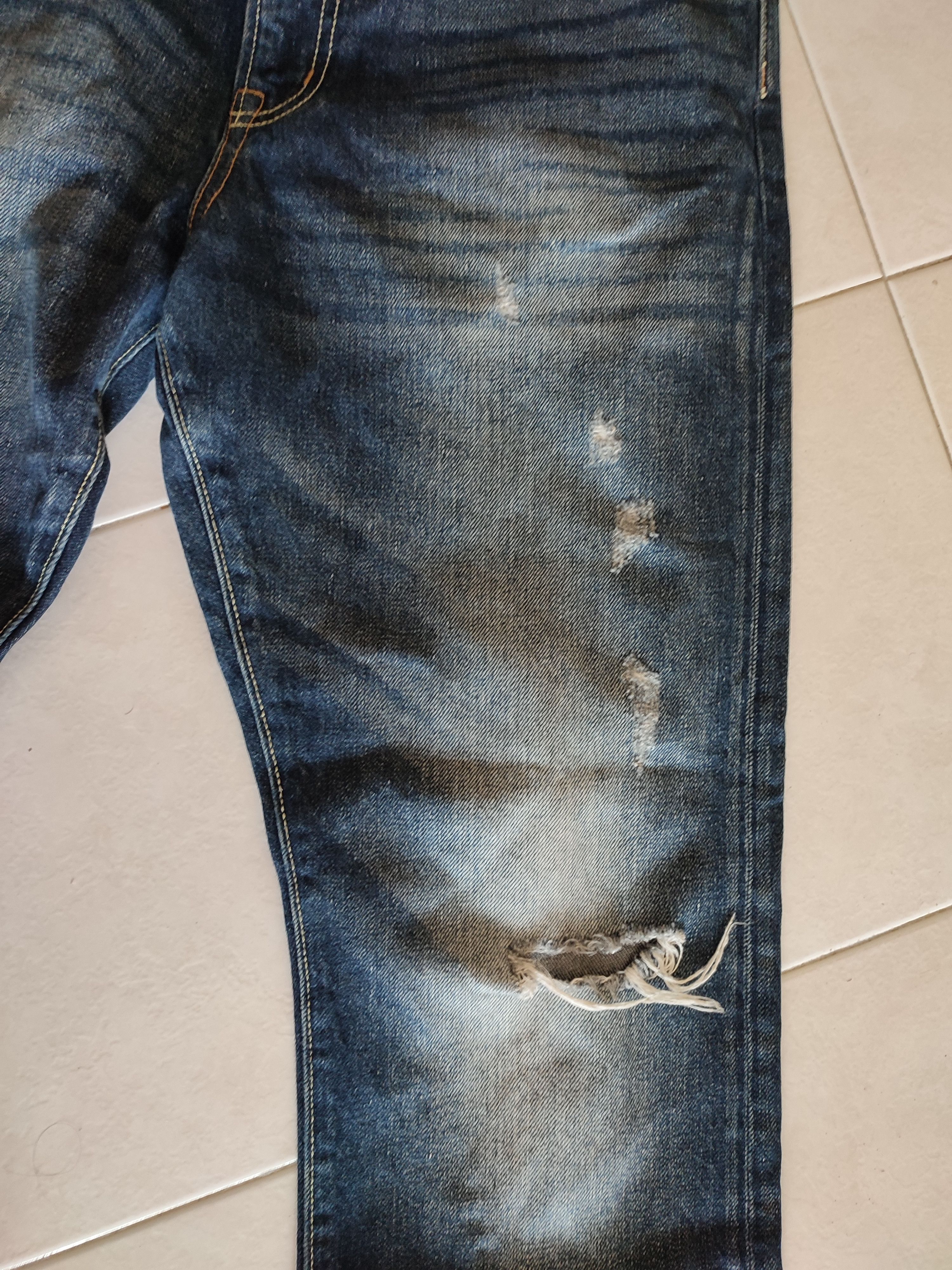 If Six Was Nine × Japanese Brand × Uniqlo 💥90s💥 Vintage Uniqlo Distressed Denim Size US 35 - 6 Thumbnail