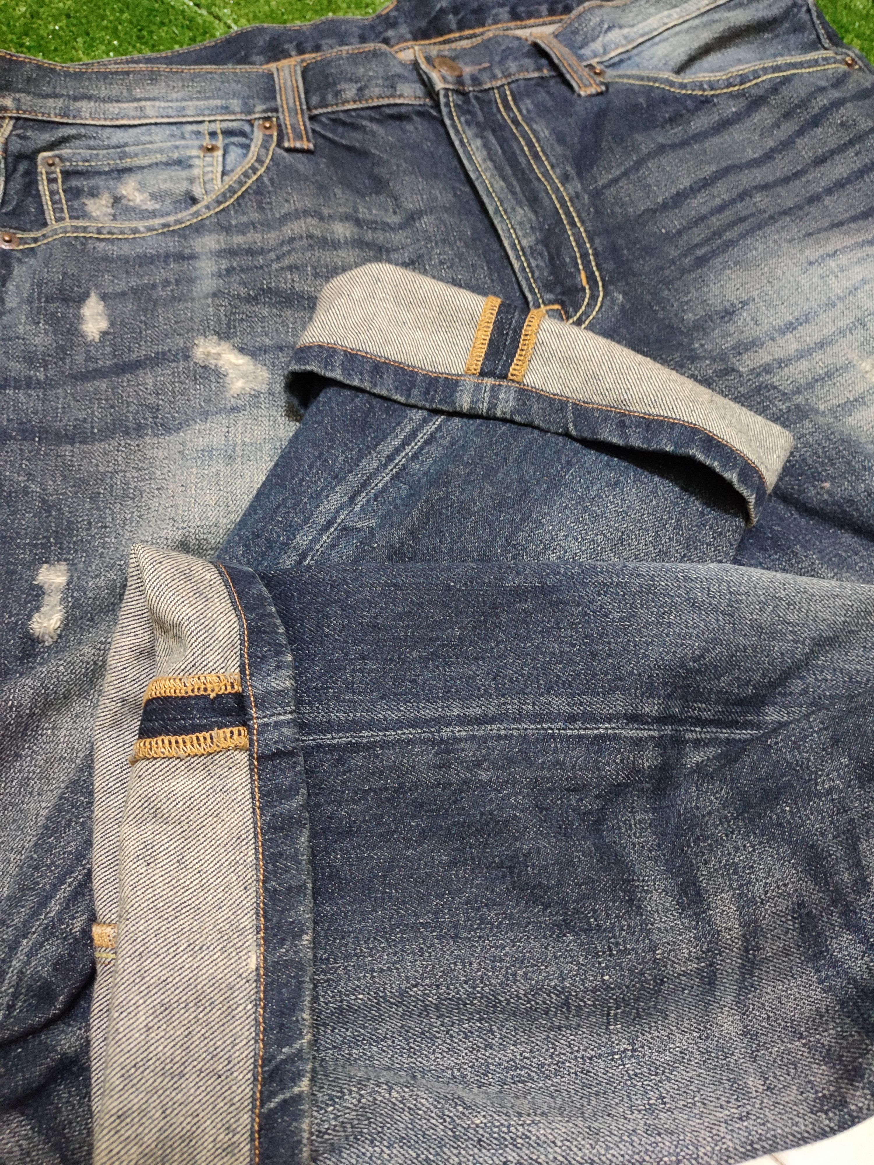 If Six Was Nine × Japanese Brand × Uniqlo 💥90s💥 Vintage Uniqlo Distressed Denim Size US 35 - 3 Thumbnail