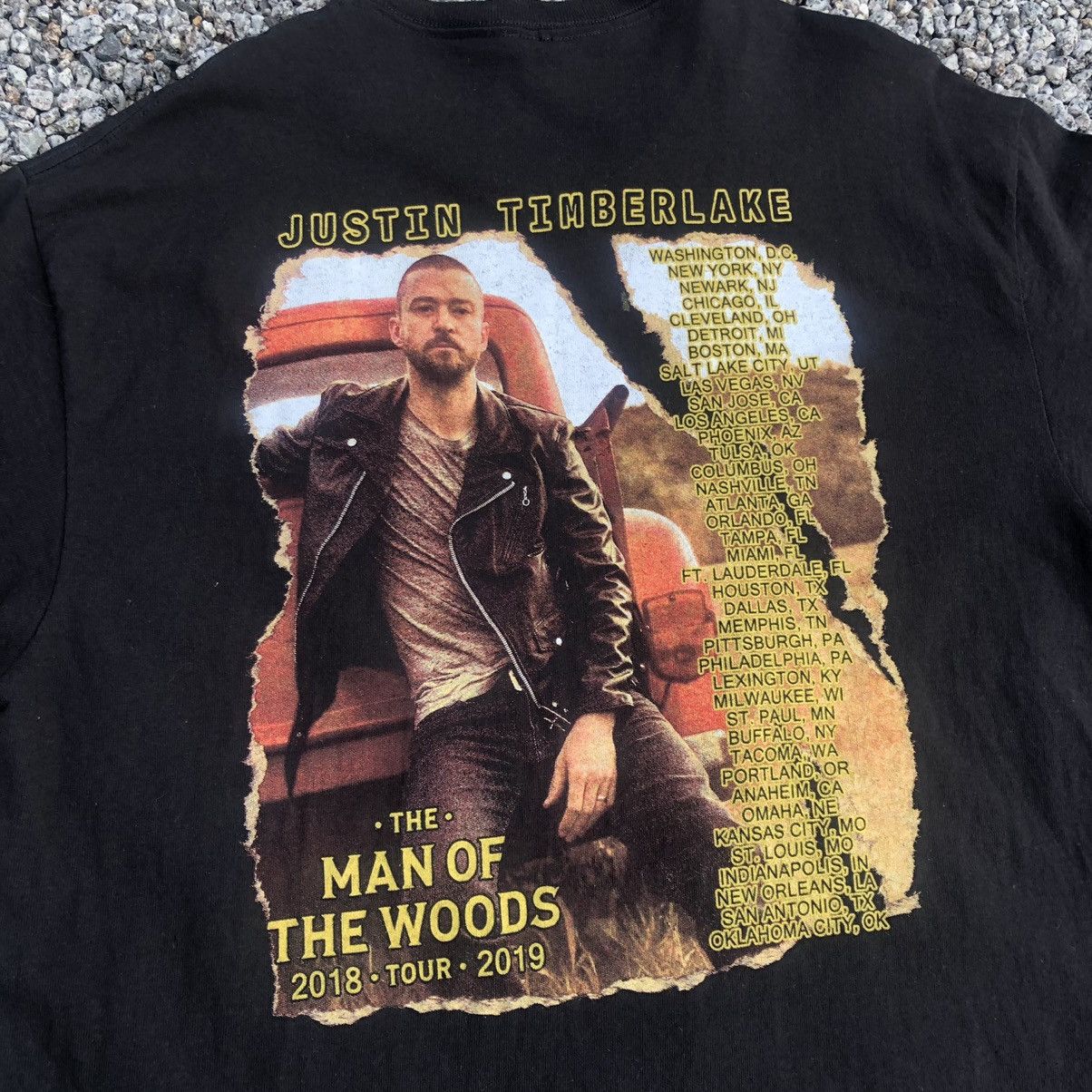 Band Tees Justin Timberlake Tour T Shirt Size US L / EU 52-54 / 3 - 3 Thumbnail