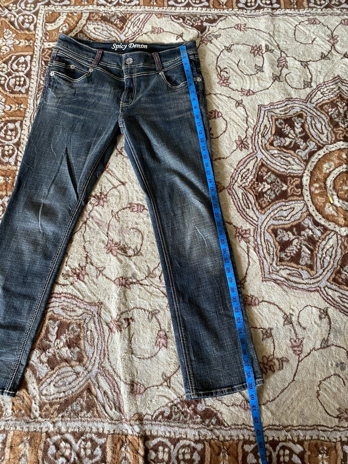 Japanese Brand Retro Spicy Denim Jeans Size US 34 / EU 50 - 15 Thumbnail
