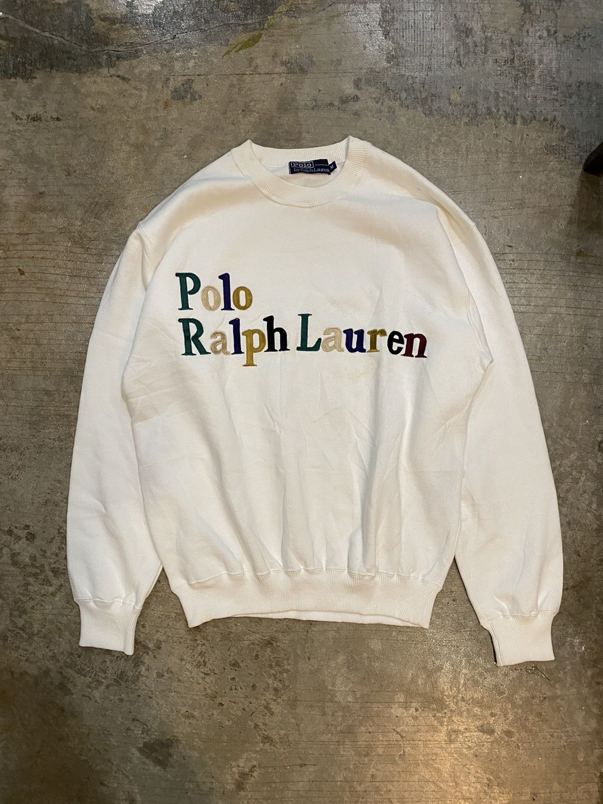 Polo Ralph Lauren 90s Polo RL multicolor embroidered logo Size US M / EU 48-50 / 2 - 2 Thumbnail