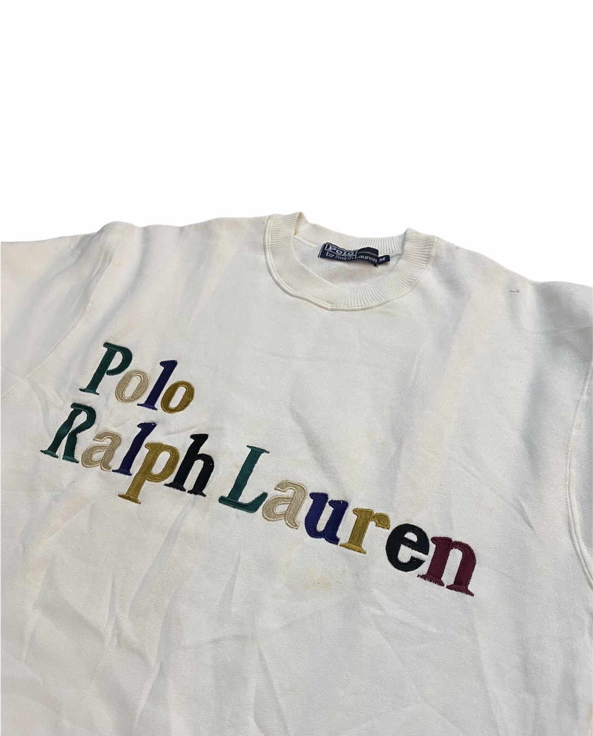 Polo Ralph Lauren 90s Polo RL multicolor embroidered logo Size US M / EU 48-50 / 2 - 3 Thumbnail