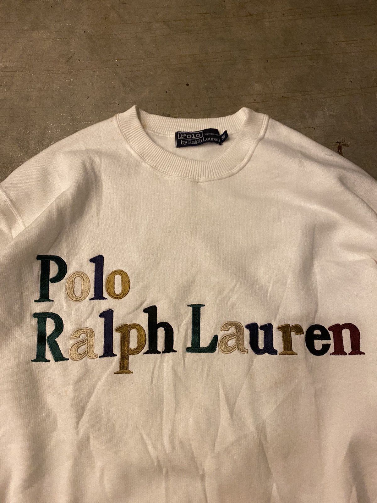 Polo Ralph Lauren 90s Polo RL multicolor embroidered logo Size US M / EU 48-50 / 2 - 4 Thumbnail