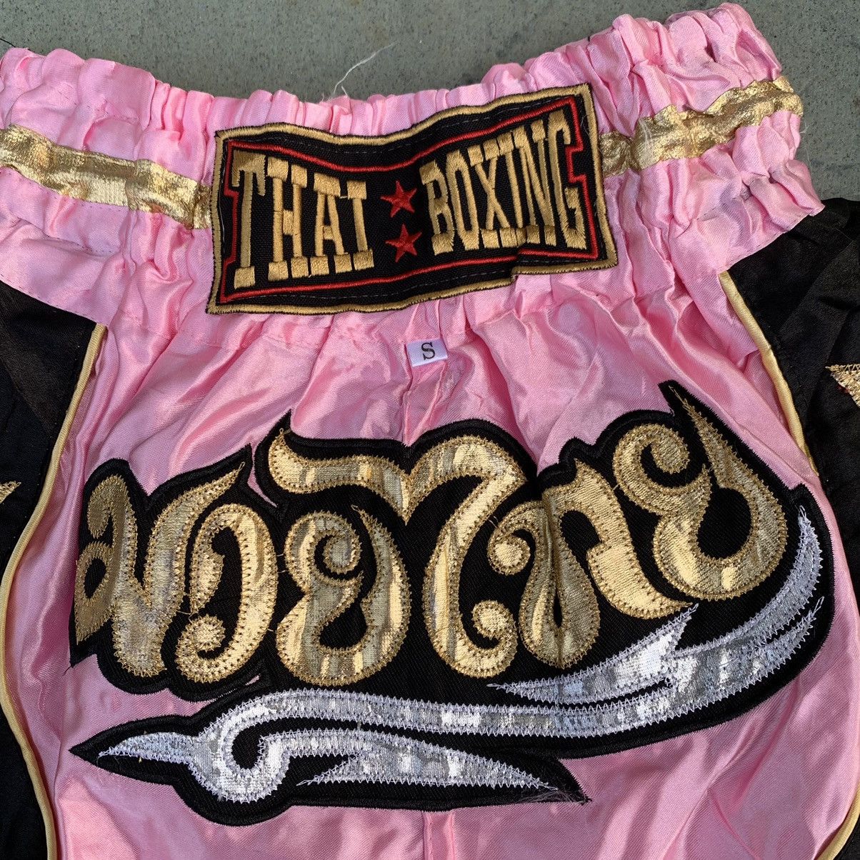 Japanese Brand MUAY THAI BOXING SHORT PANTS STEETWEAR CORE FASHION Size US 26 / EU 42 - 4 Thumbnail