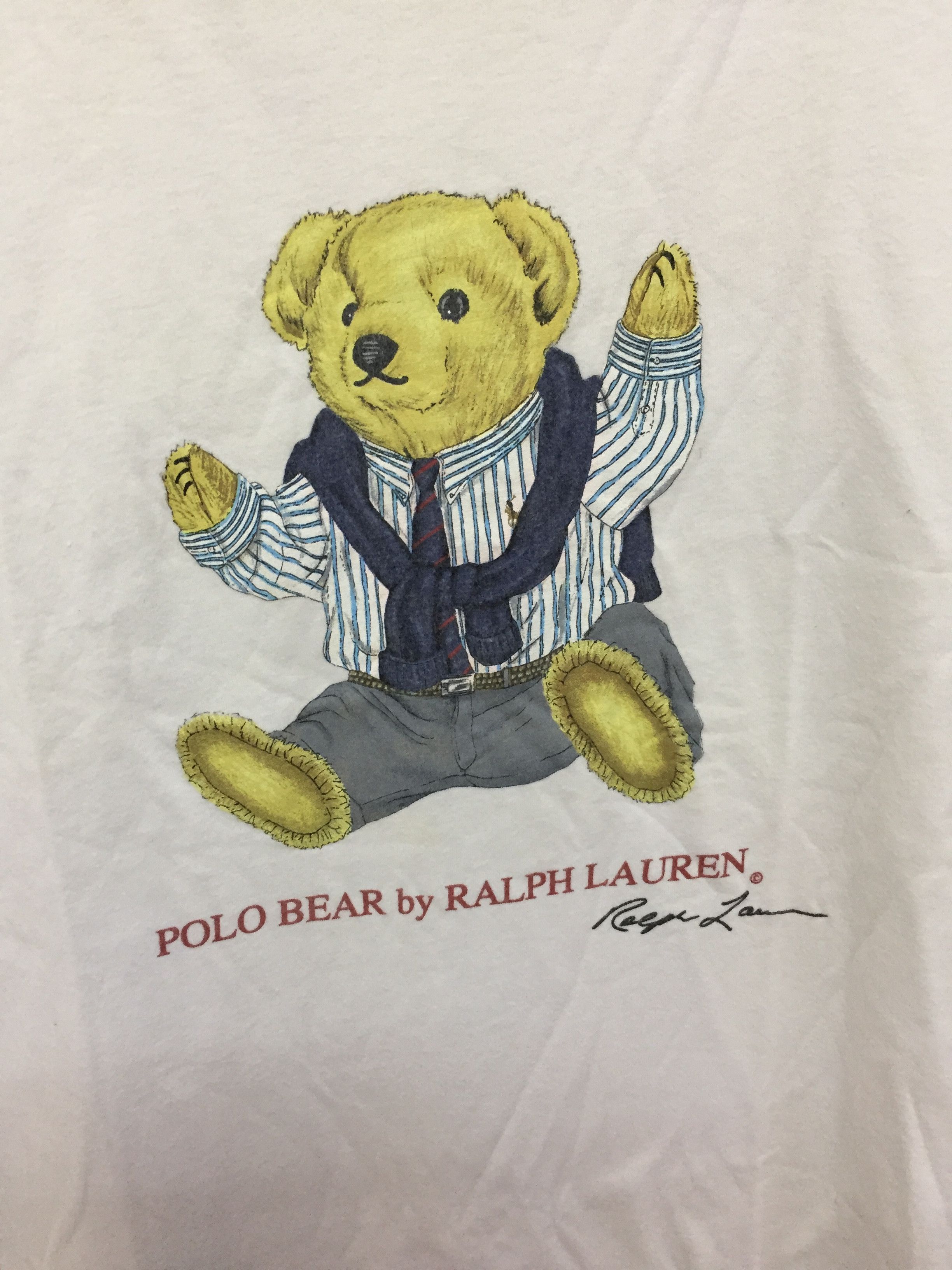 Polo Ralph Lauren 1980's Polo Bear Ralph Lauren Made Hong Kong Size US L / EU 52-54 / 3 - 5 Thumbnail