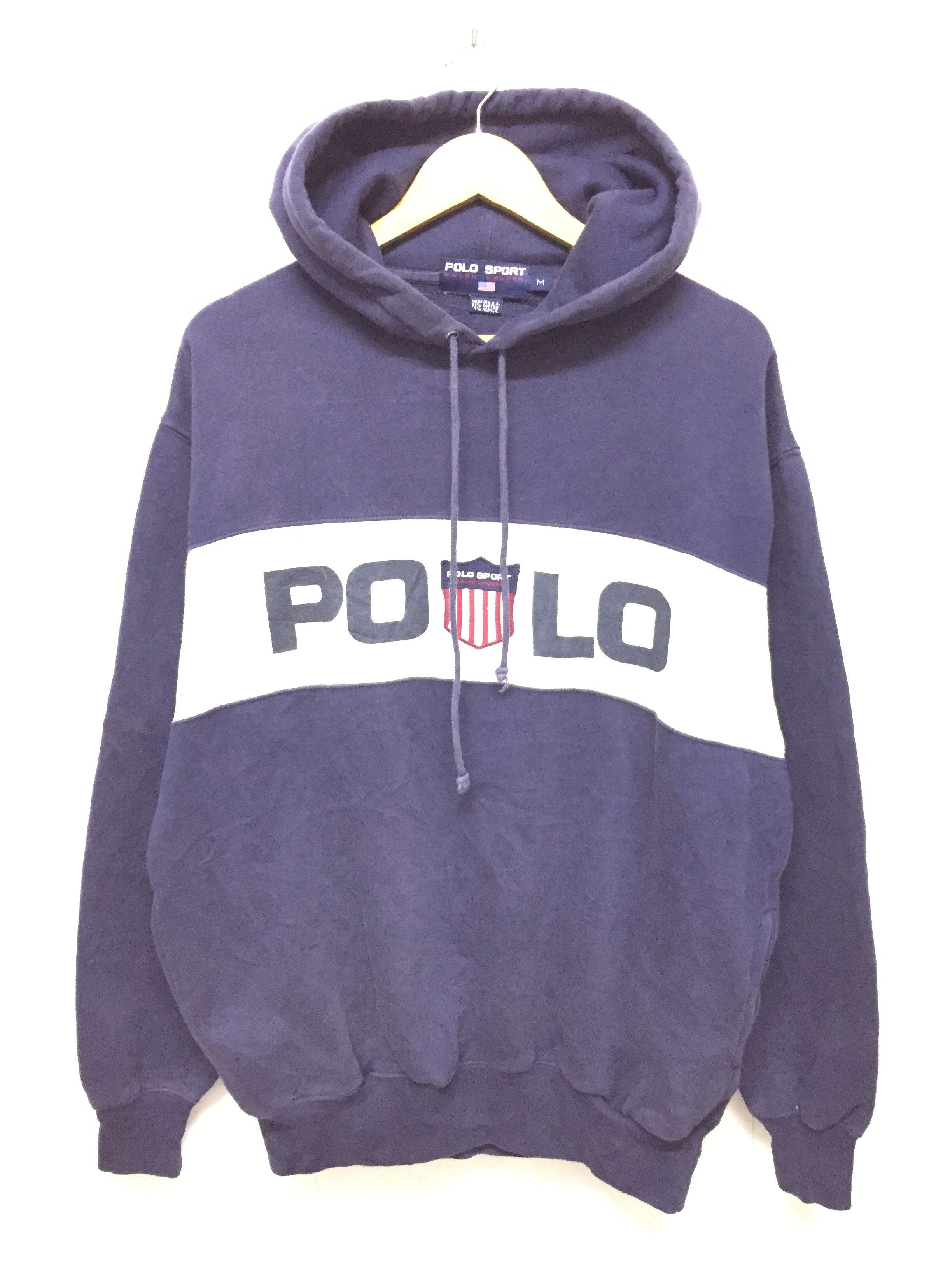 Polo Ralph Lauren 90's POLO SPORT K swiss raglan hoodie Size US L / EU 52-54 / 3 - 2 Thumbnail