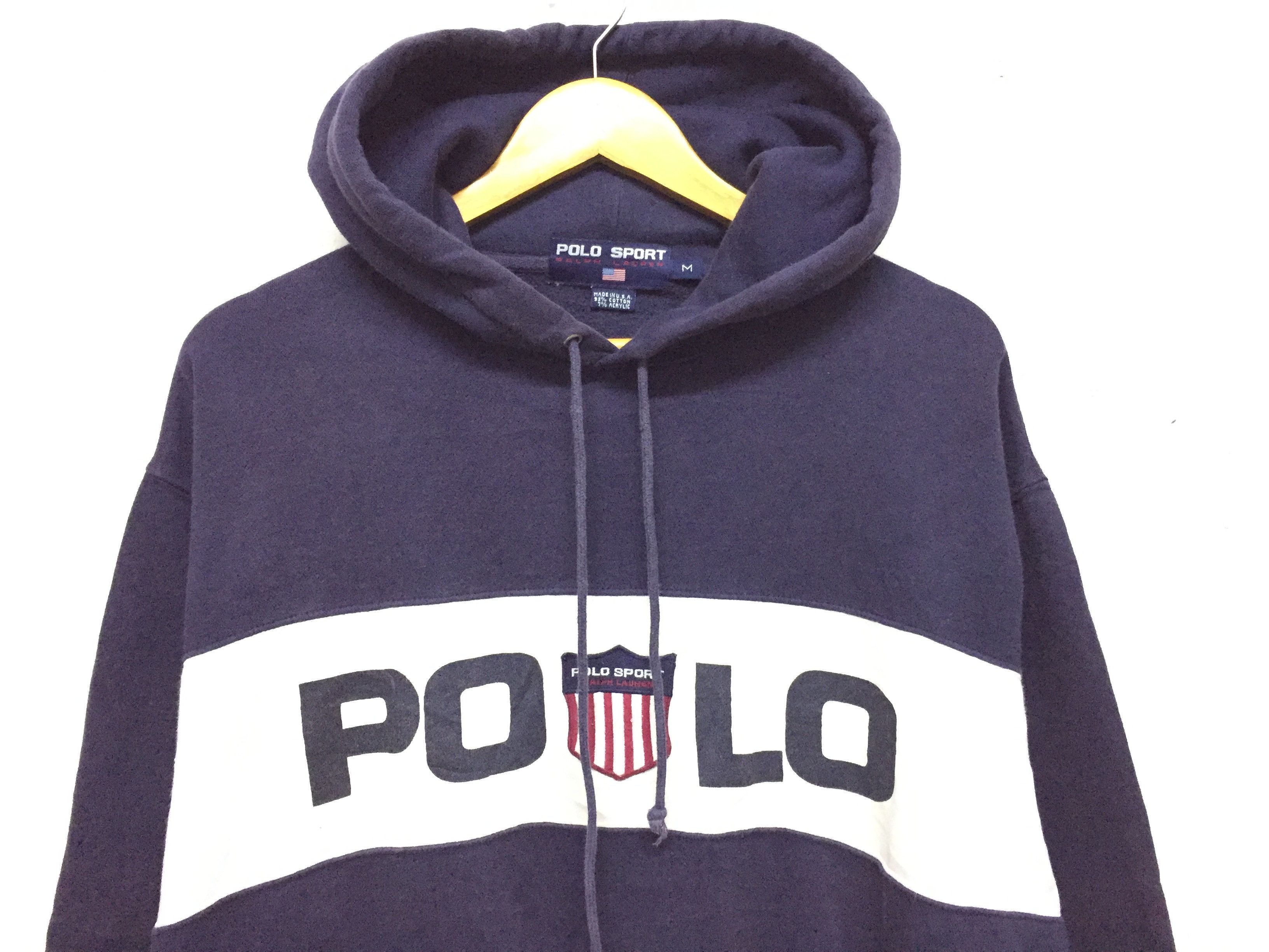 Polo Ralph Lauren 90's POLO SPORT K swiss raglan hoodie Size US L / EU 52-54 / 3 - 3 Thumbnail