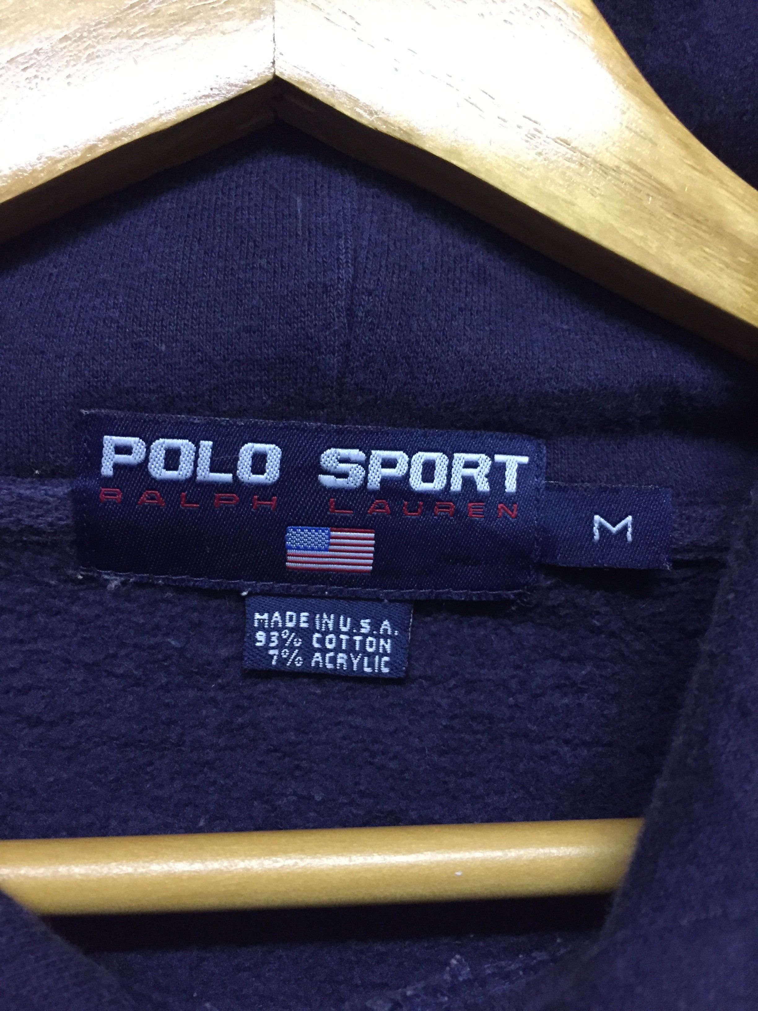 Polo Ralph Lauren 90's POLO SPORT K swiss raglan hoodie Size US L / EU 52-54 / 3 - 7 Thumbnail