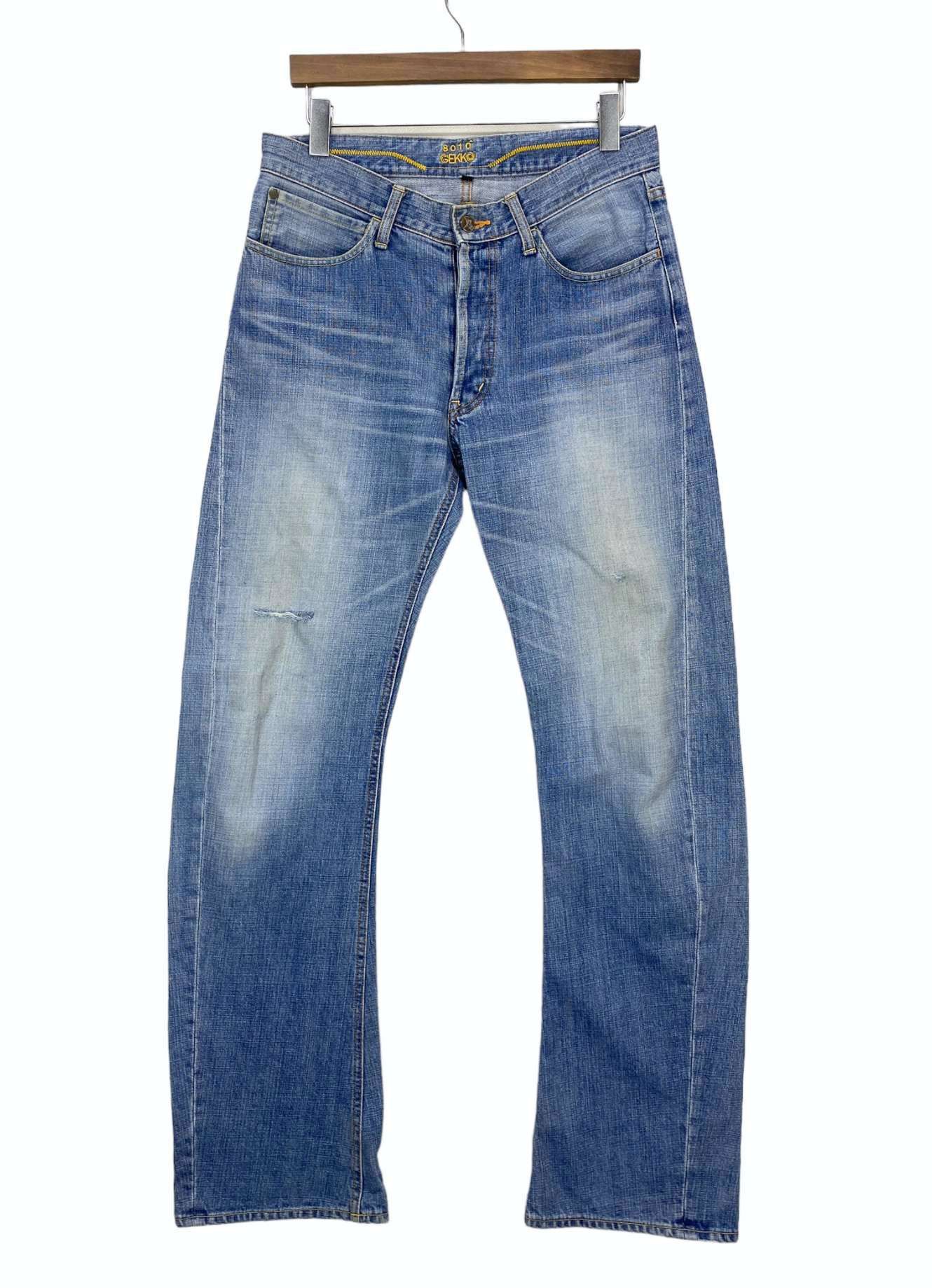 Japanese Brand Gekko Hip Hop Workwear Hickory Skateboards Jeans Pants Size US 32 / EU 48 - 1 Thumbnail