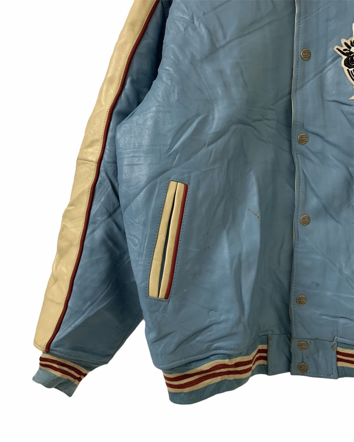 Avirex 🔥AVIREX Varsity Dragon Leather Jacket Size US XXL / EU 58 / 5 - 4 Thumbnail
