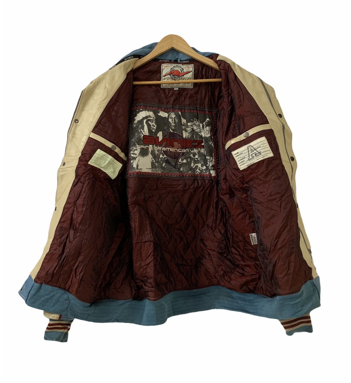 Avirex 🔥AVIREX Varsity Dragon Leather Jacket Size US XXL / EU 58 / 5 - 8 Thumbnail