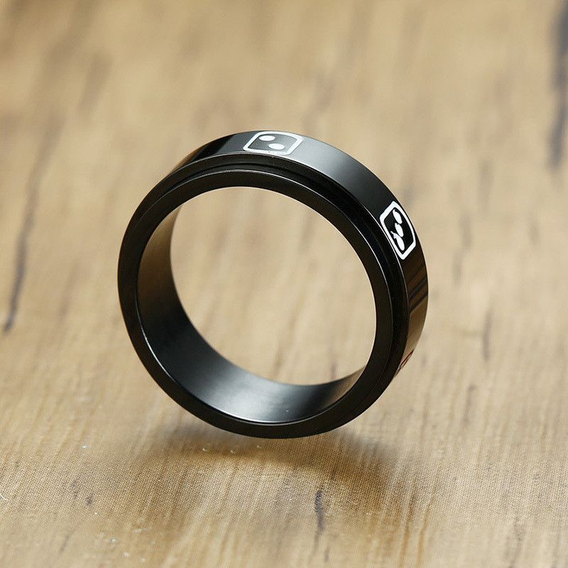 Jewelry 8mm Bling Dice Ring Size ONE SIZE - 2 Thumbnail