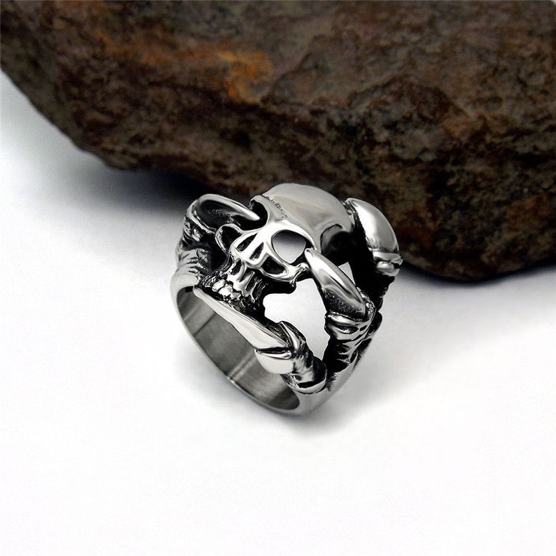Jewelry Big Skull Ring Size ONE SIZE - 2 Thumbnail