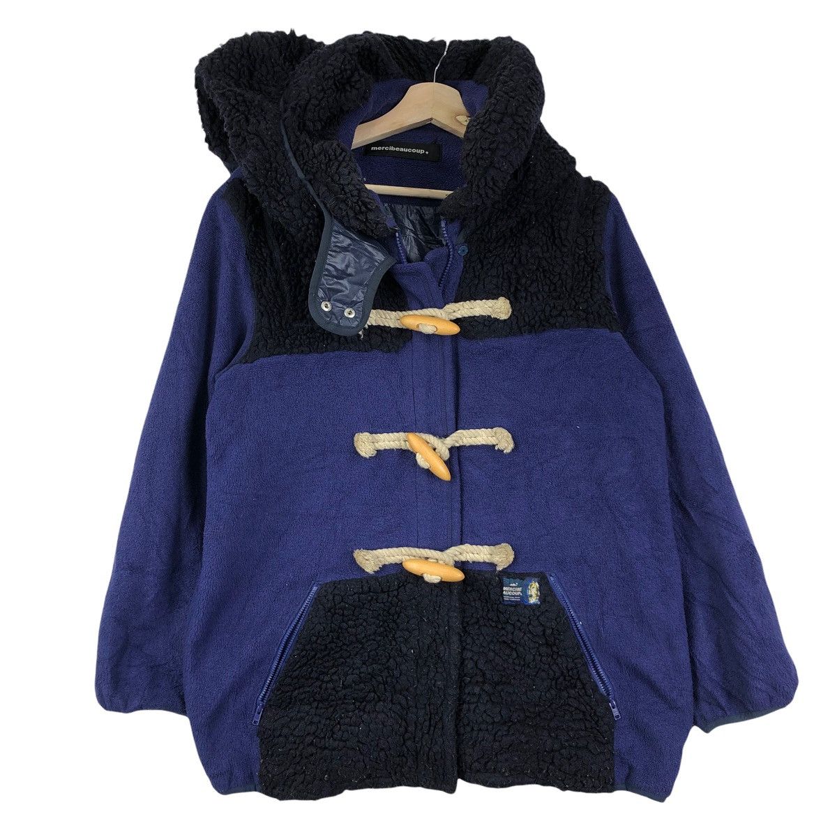 Issey Miyake × mercibeaucoup ISSEY MIYAKE MERCIBEAUCOUP Design Studio Duffle Coat Jacket Size L / US 10 / IT 46 - 1 Thumbnail