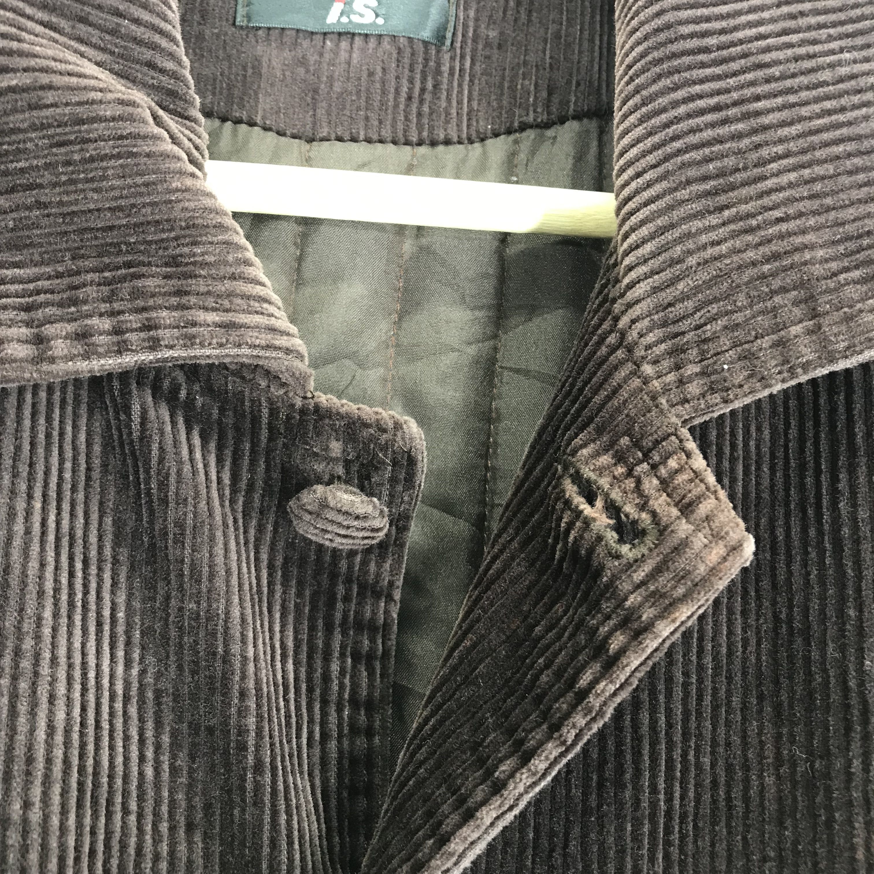 Issey Miyake Vintage Issey Sport IS Corduroy Jacket Brown Issey Miyake Size US L / EU 52-54 / 3 - 9 Thumbnail