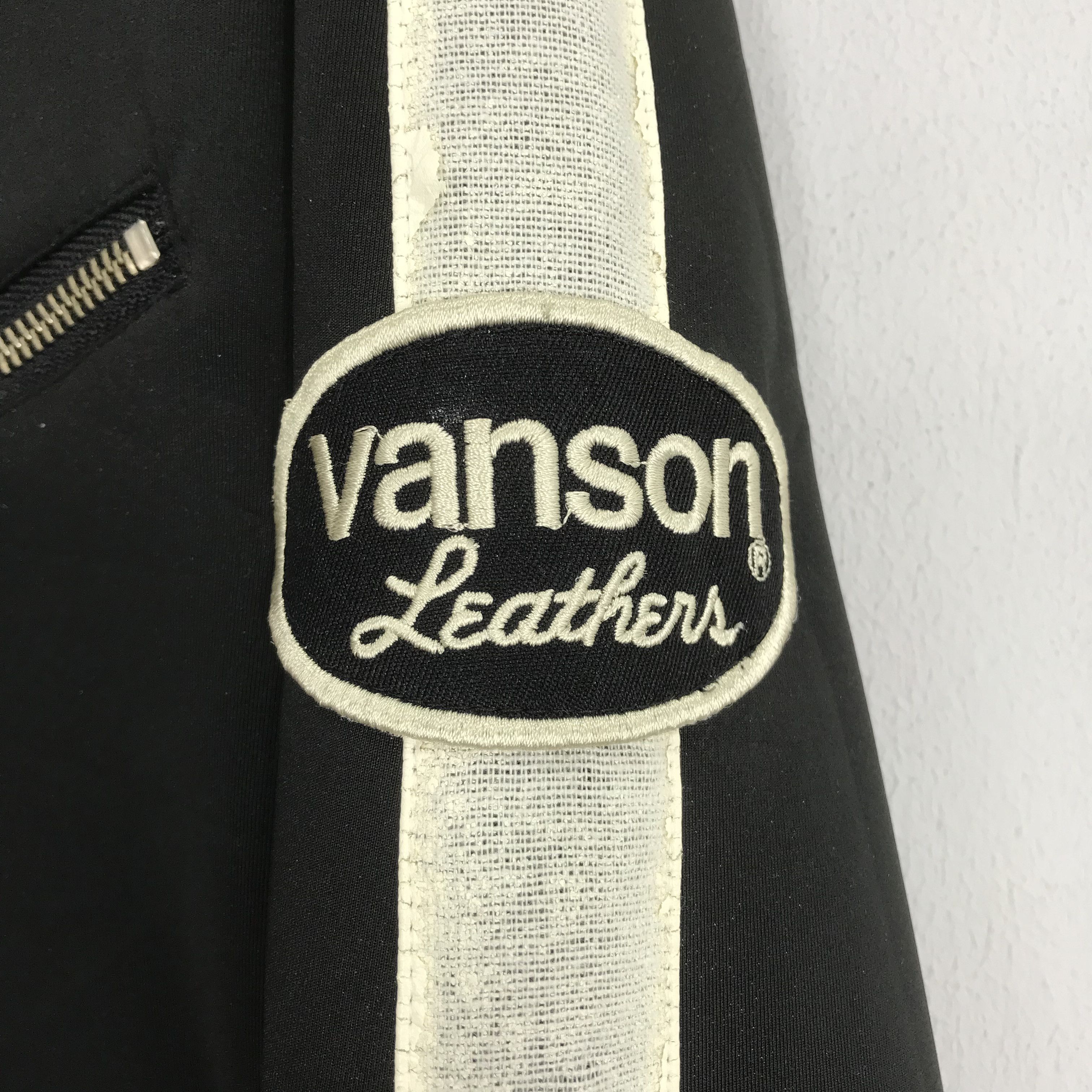 Vanson Leathers Vintage Vanson Leather Boston Motorcycles Sweater Jacket Size US M / EU 48-50 / 2 - 6 Thumbnail